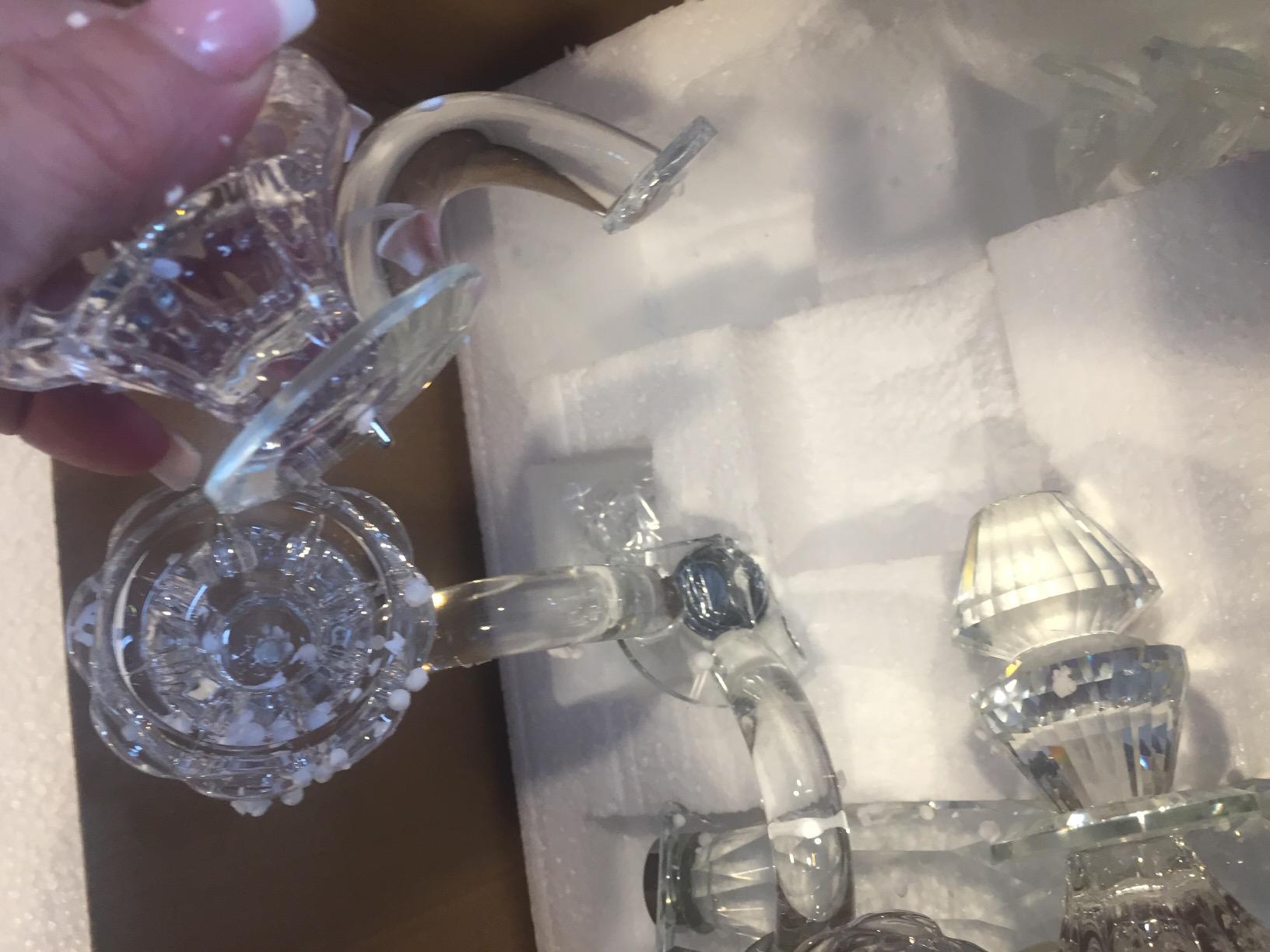 5-Arm Crystal Candelabra customer photo 2