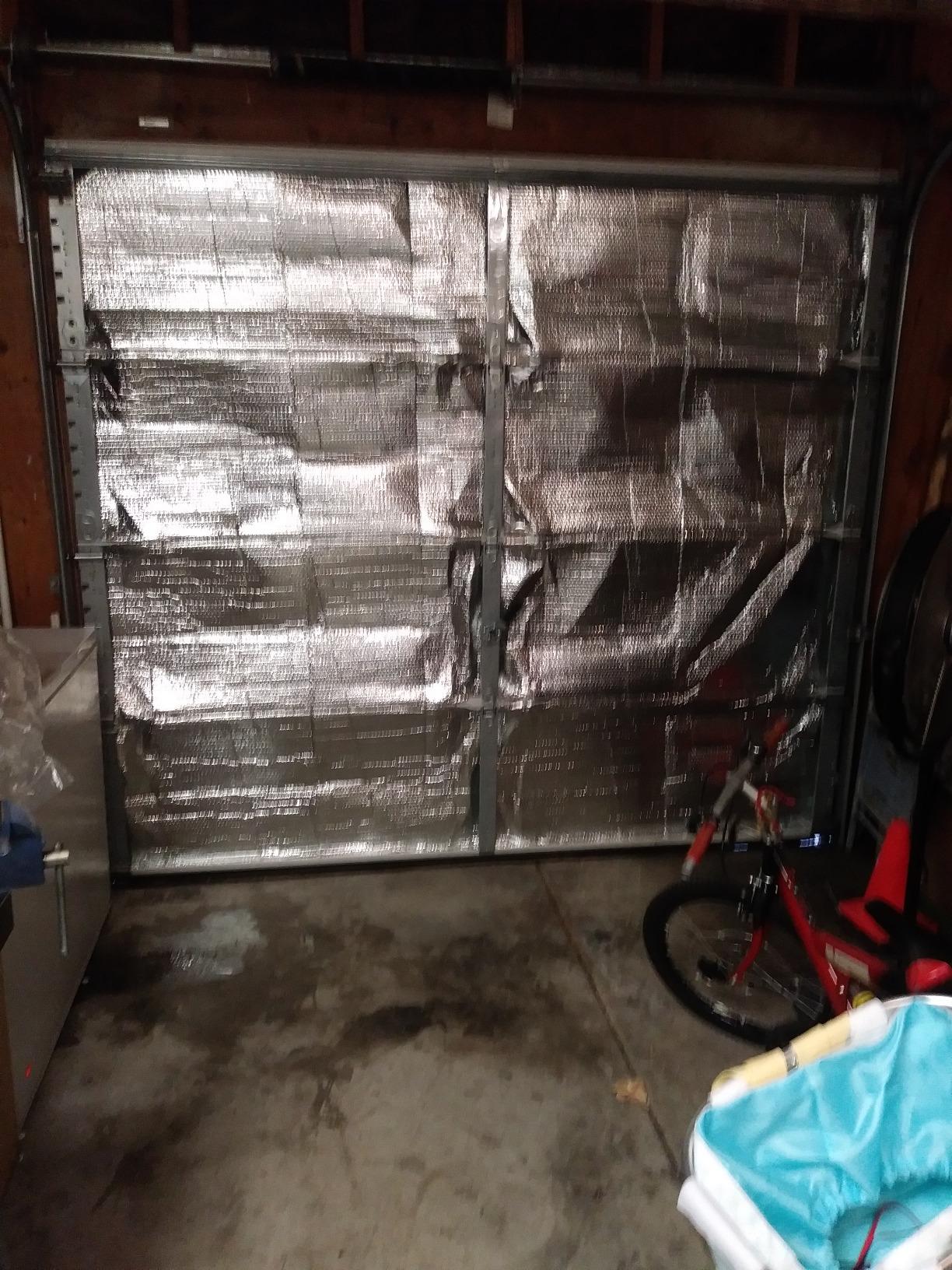 Garage Door Insulation for Extreme Heat DIY KIT Keeps Extreme Heat Out, FITS 8'X 8' Garage Door. Reflective FOIL Commercial Grade Insulation customer photo 1