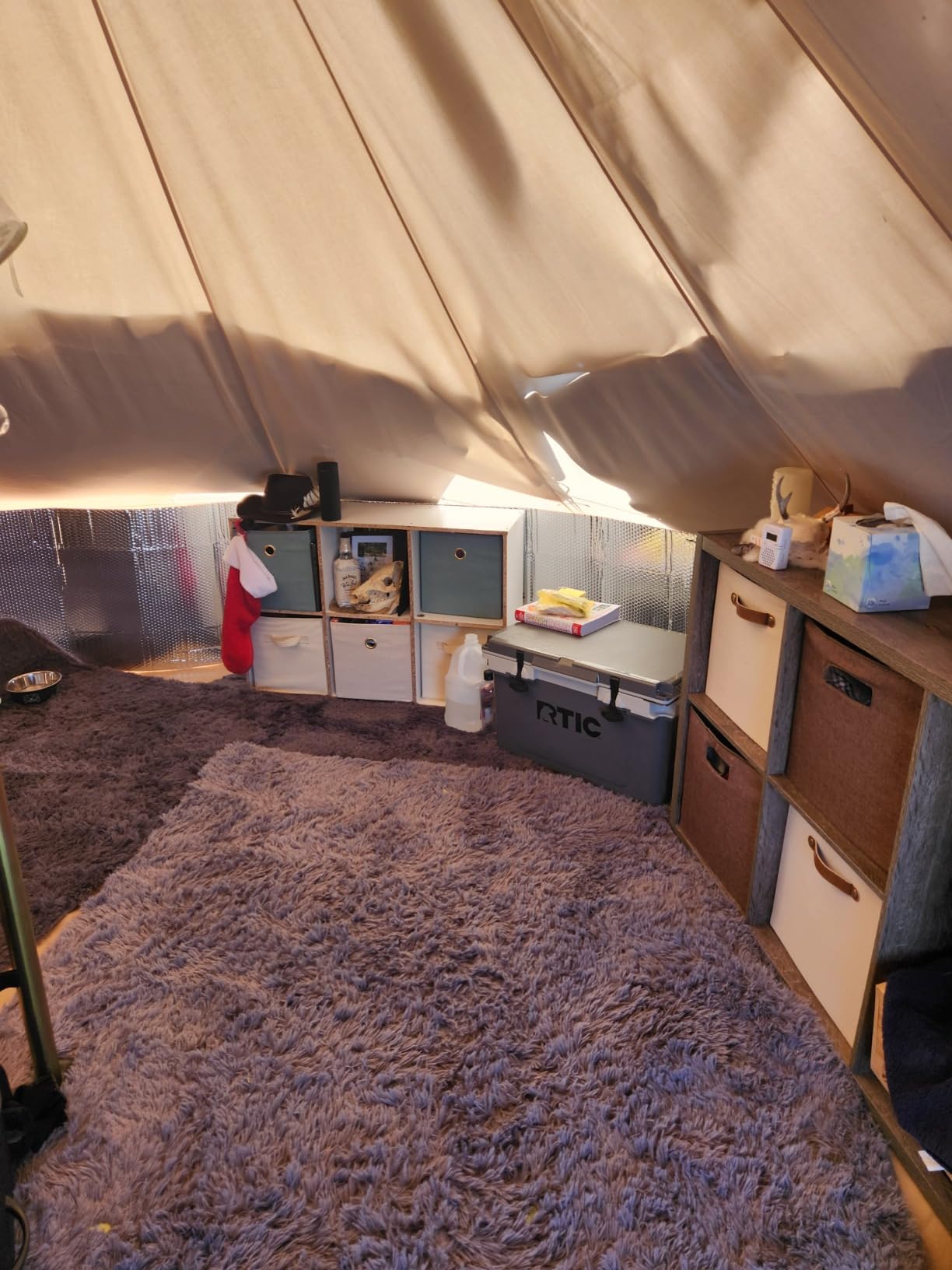 DANCHEL OUTDOOR B5PRO 4 Season Canvas Tent with Stove Jack Camping, Waterproof Bell Tent with AC Port Yurt All Year Living customer photo 2