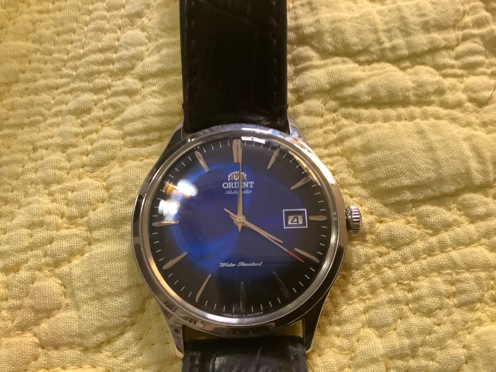 Orient 'Bambino Version 4' Japanese Automatic/Hand Winding Stainless Steel and Leather Dress Watch customer photo 2