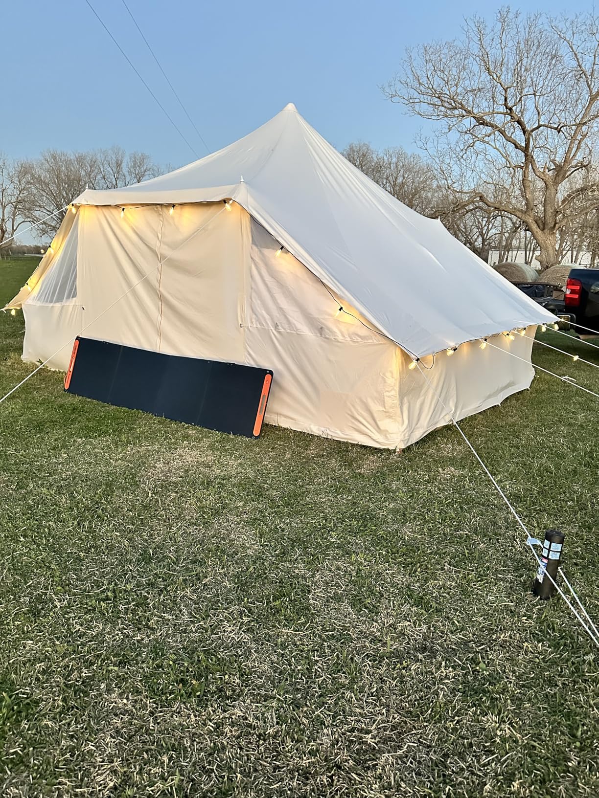 Dream House Large Spacious Outdoor Waterproof Cotton Canvas 4 Season Camping Tent for 10 Persons customer photo 2