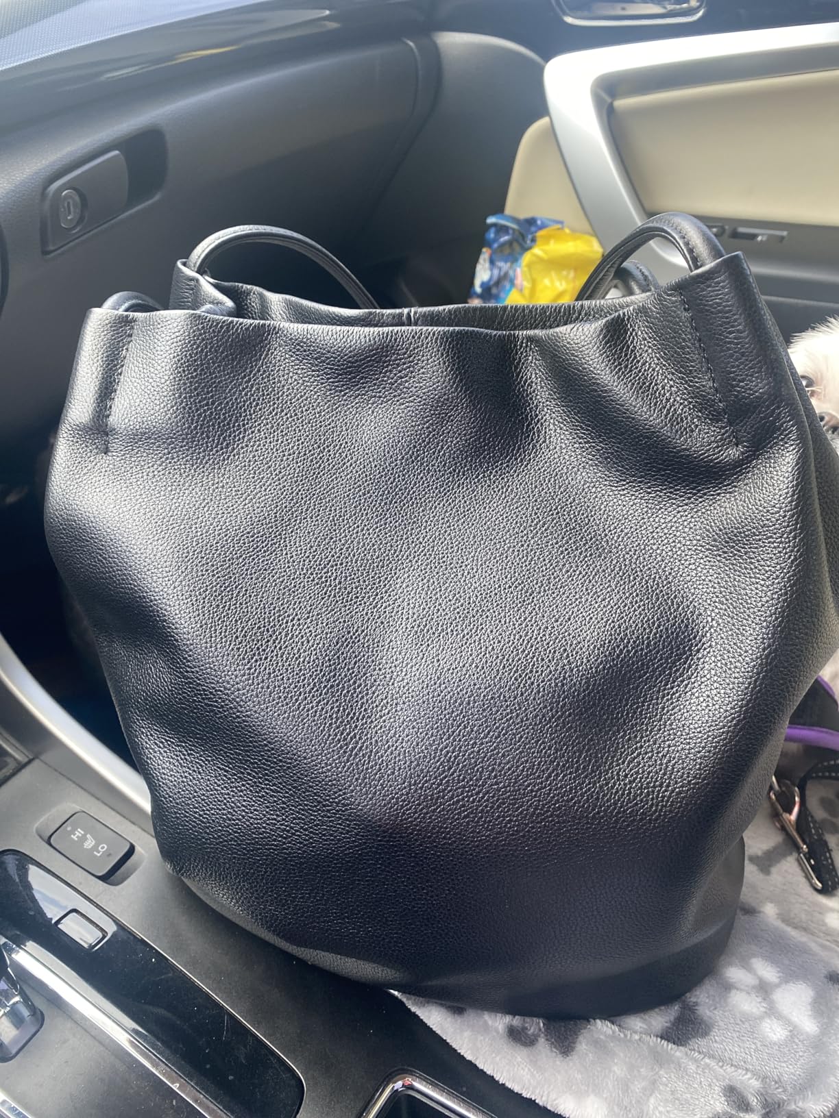 Iswee Genuine Leather Tote Bucket Bags Hobo Shoulder Bags Purse and Handbags for Women Trendy customer photo 1