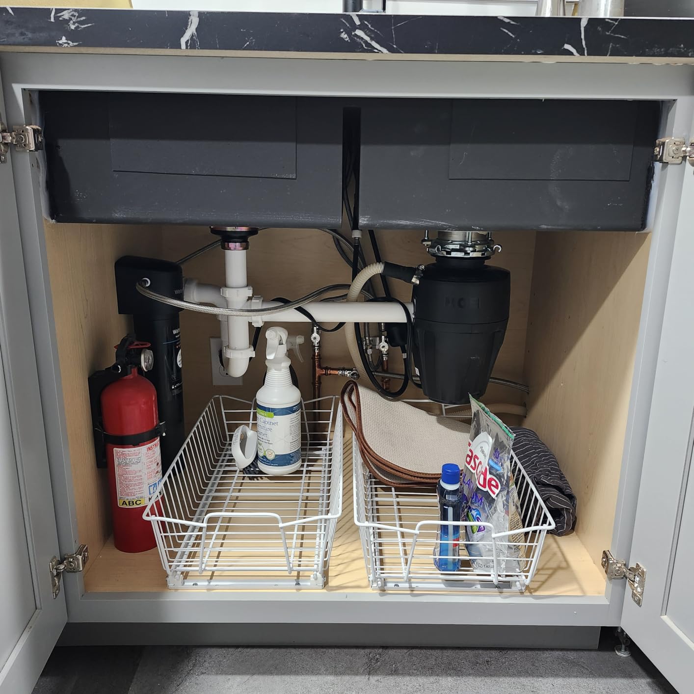 ClosetMaid 11 in. Pull Out Cabinet Organizer, Heavy Duty, Slide Out Pantry Shelves Drawers for Kitchen, Bathroom, Nickel customer photo 1