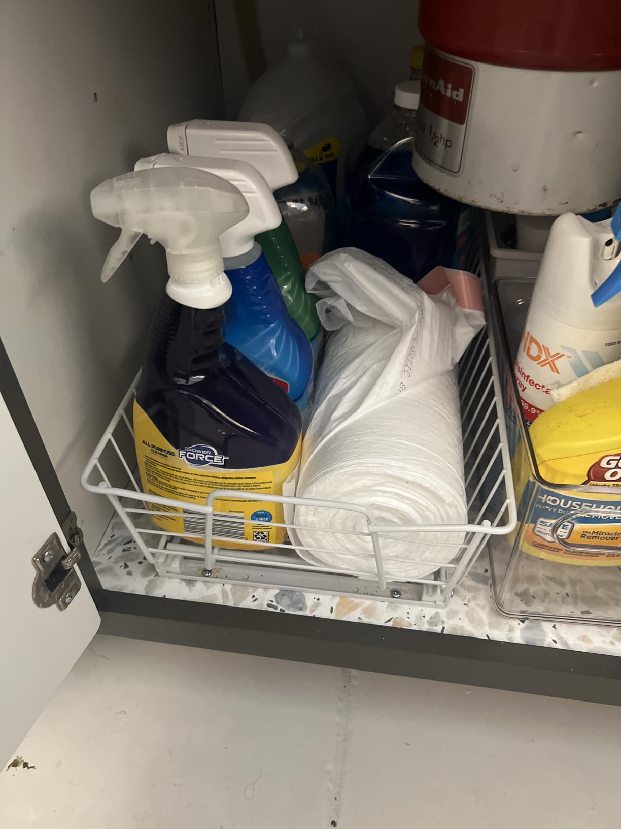 ClosetMaid 11 in. Pull Out Cabinet Organizer, Heavy Duty, Slide Out Pantry Shelves Drawers for Kitchen, Bathroom, Nickel customer photo 2