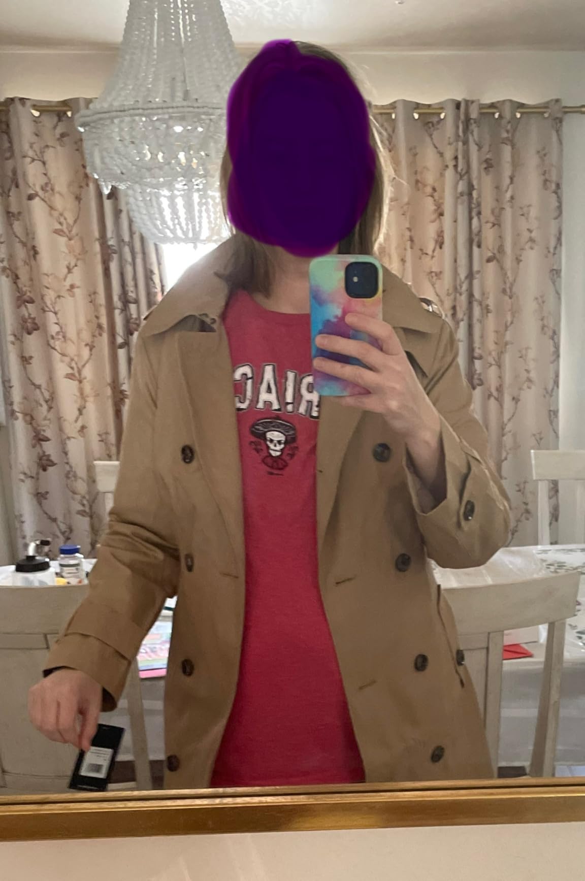 LONDON FOG womens Double-Breasted Long Trench Coat with Belt customer photo 1