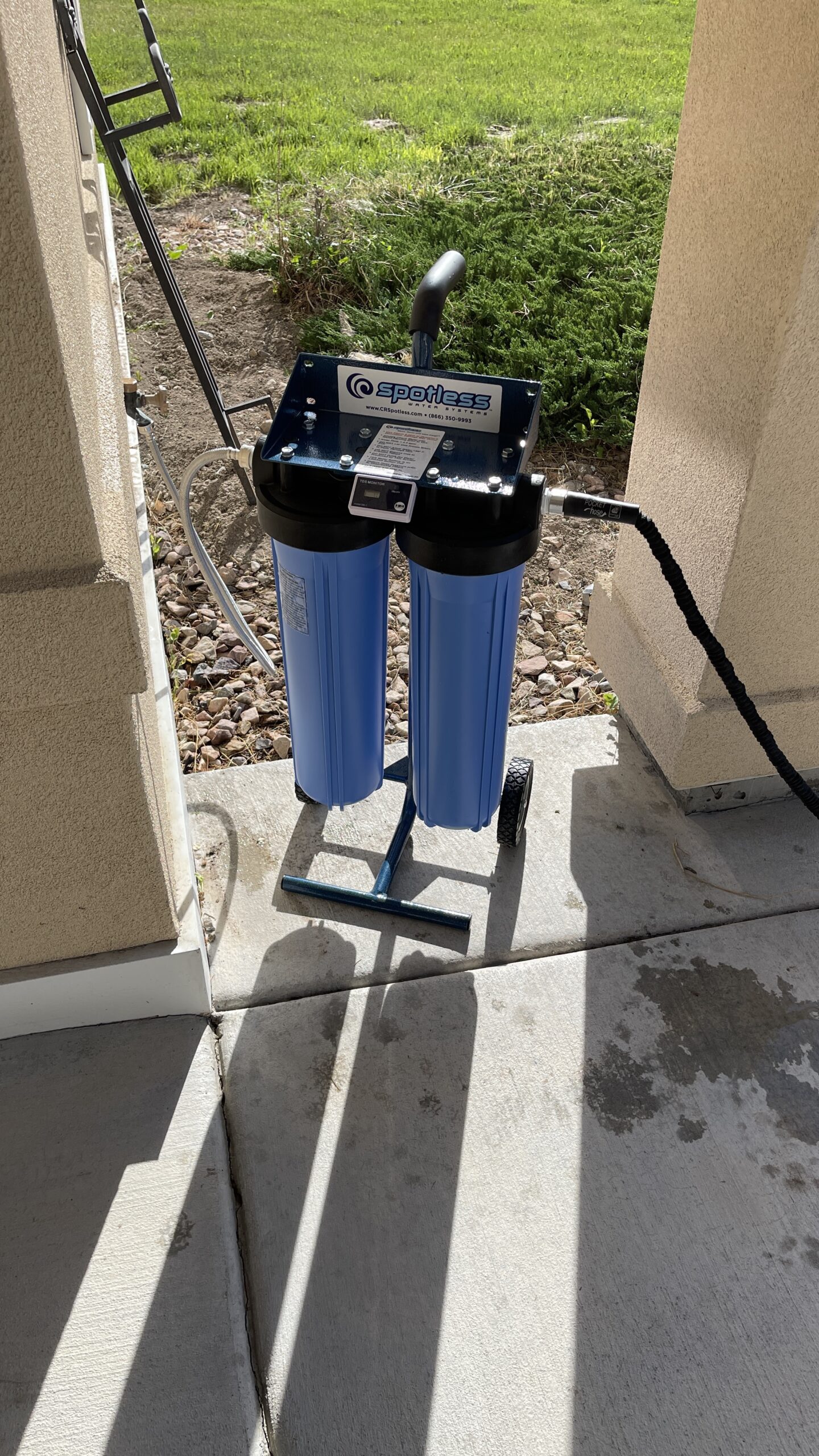 Spotless Water Systems - DIC-20, Simple Window, Solar Panel, RV & Car Wash System, Works for All Vehicles, Motorcycles, Bikes, Boats, Planes, Yachts, Towel Drying Eliminated customer photo 1