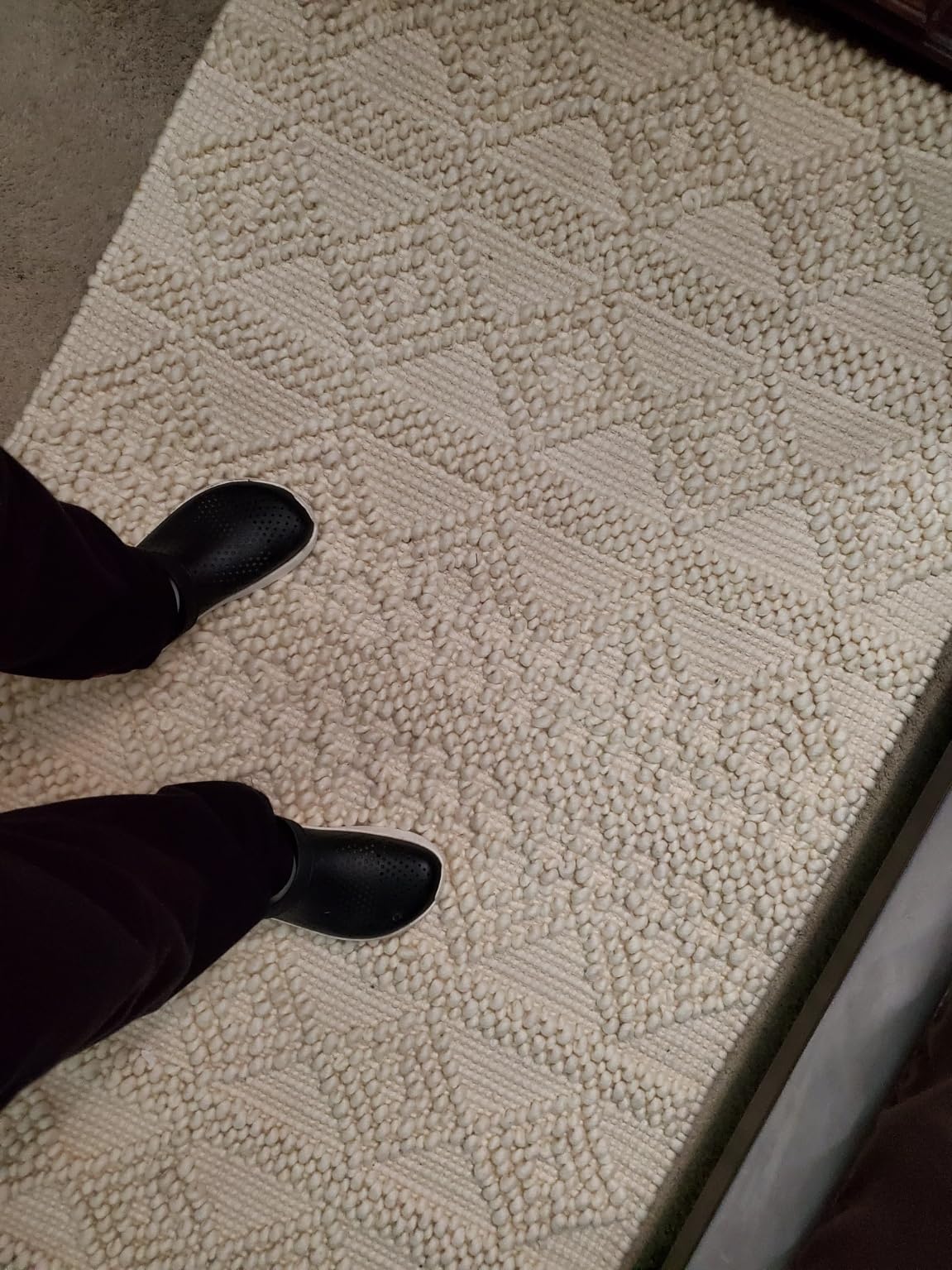 SAFAVIEH Natura Collection Area Rug - 9' x 12', Beige & Ivory, Handmade Moroccan Boho Tribal Wool & Cotton, Ideal for High Traffic Areas in Living Room, Bedroom (NAT102B) customer photo 1