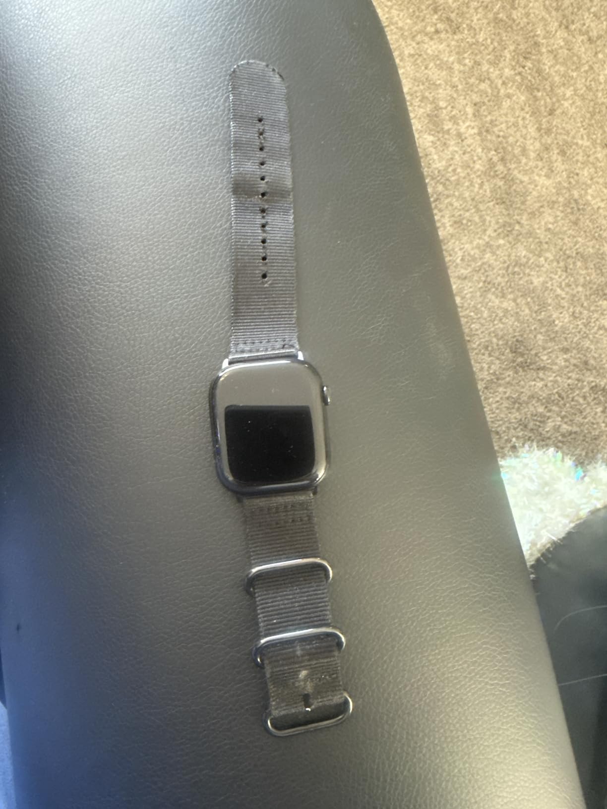 CARTERJETT Rugged Nylon Band for Apple Watch 49/46/45/44mm, Hiking Trail Adventure Ready Strap customer photo 2