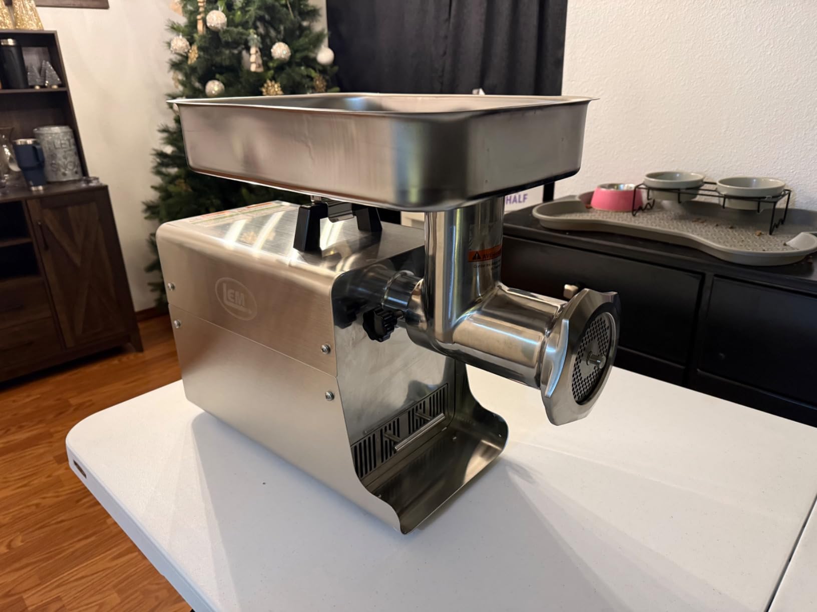 LEM Products BigBite #5 Meat Grinder, 0.35 HP Stainless Steel Electric Meat Grinder Machine, Ideal for Occasional Use customer photo 1