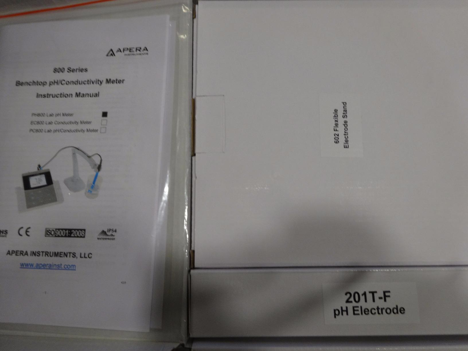 Apera Instruments AI521 PH800 Laboratory Benchtop pH Meter Kit, 0.01 pH Accuracy, GLP Data Management (USB output), BNC connector customer photo 1