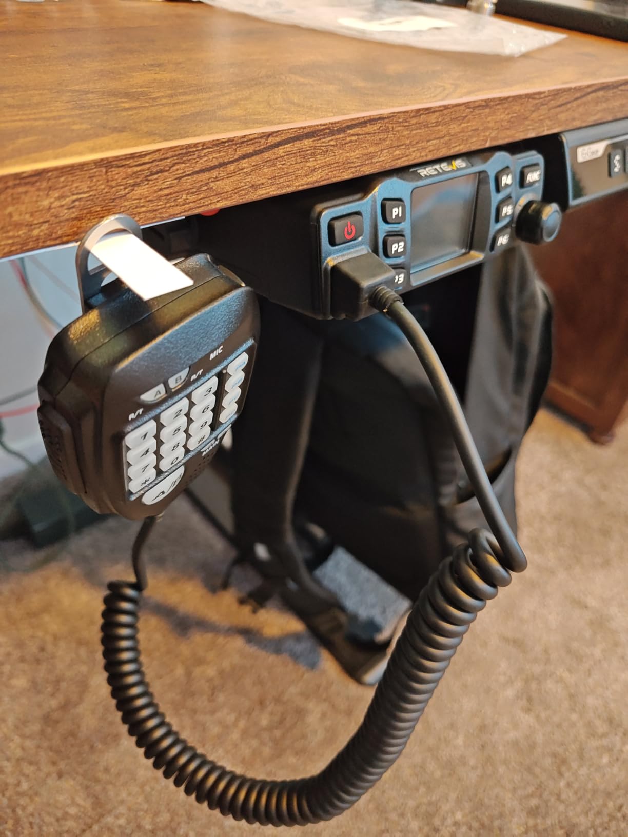 Retevis RT95 Mobile Ham Radio, Dual Band Mobile Radio, Chirp, Dual Speaker, Rotatable LCD Display, 2m 70cm Ham Radio Base Station, Mobile Transceiver with Cable customer photo 1