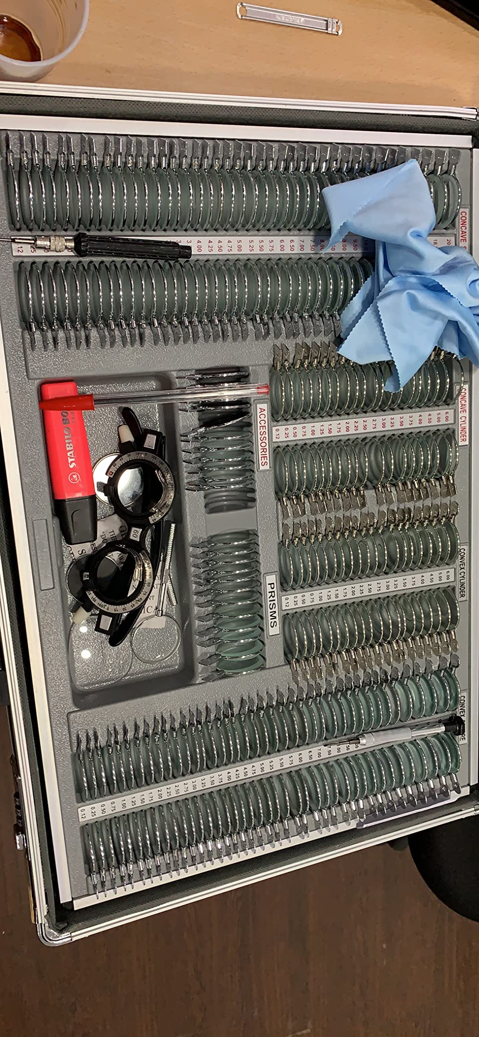 266 pcs Optical Trial Lens Set Kit Metal Rim Aluminum Case customer photo 1