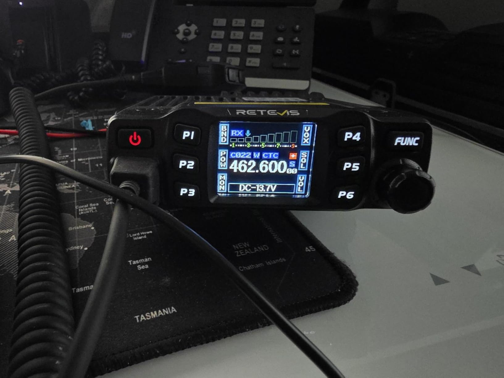 Retevis RT95 Dual Band Mobile Radio, Long Range Ham Radio with Antenna, 180 Degree Rotatable LCD Display, Mic Gain, Chirp, DTMF, 2m 70cm Mini Mobile Transceiver for RV Camping customer photo 1