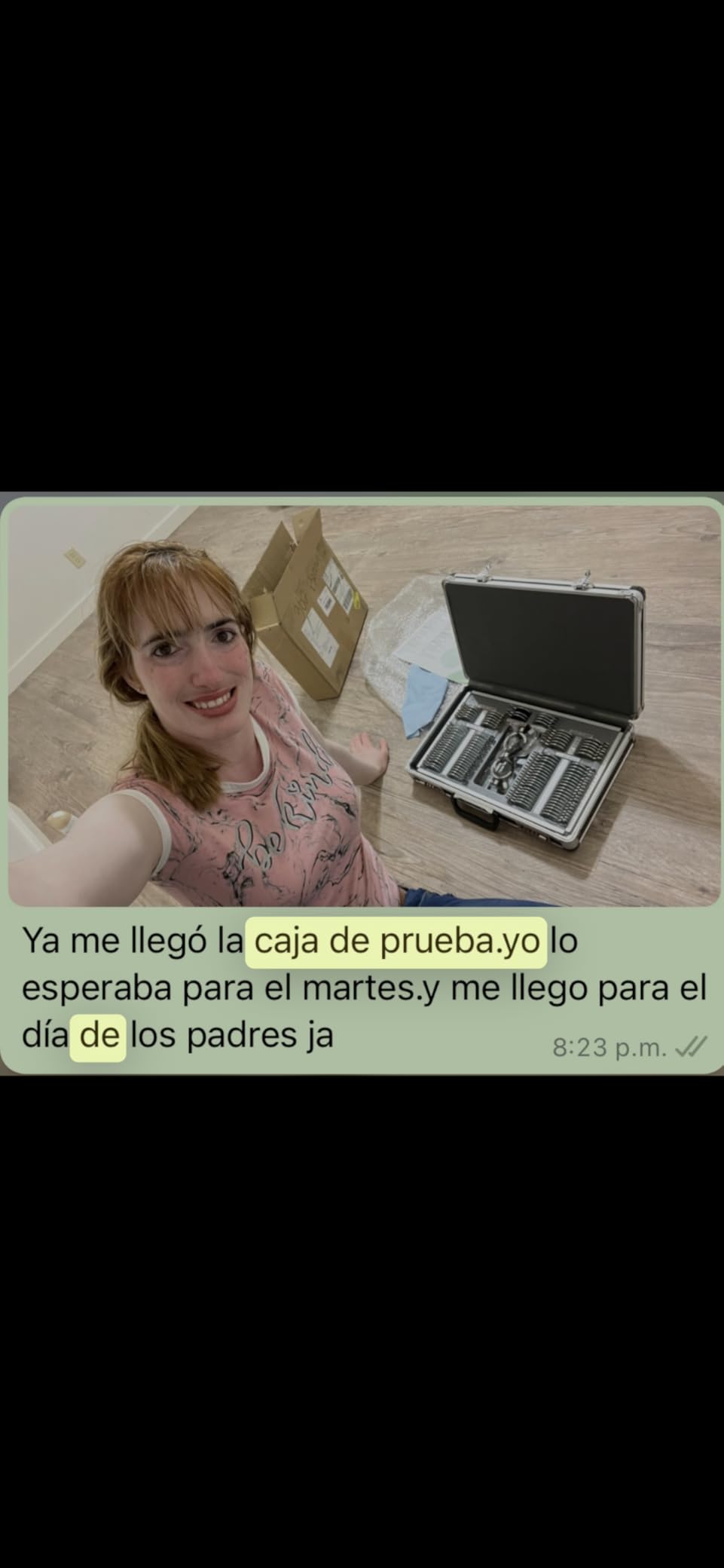 104 Trial Lens Set Metal Rim Aluminum Case Free Trial Frame customer photo 1