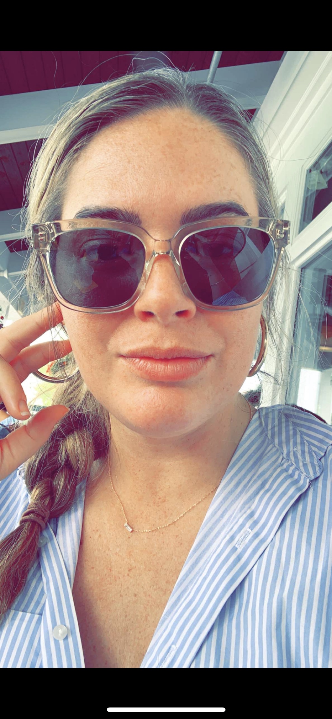 Saint Laurent SL 276 MICA Rectangular Sunglasses customer photo 2