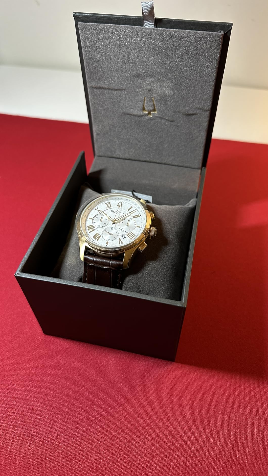 Bulova Men's Classic Wilton Brown Leather Strap Watch 46.5mm - 97B169 customer photo 1