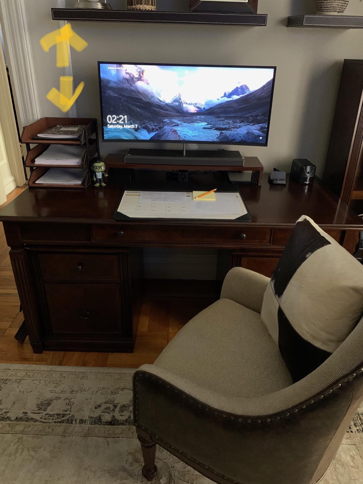 Leather Desk Organizer, Thipoten 3-Tier Stackable Letter Tray Holder for Office Supplies, Paper, File, Magazine, Perfect Office Organization for Desktop (Brown-3Tiers) customer photo 3