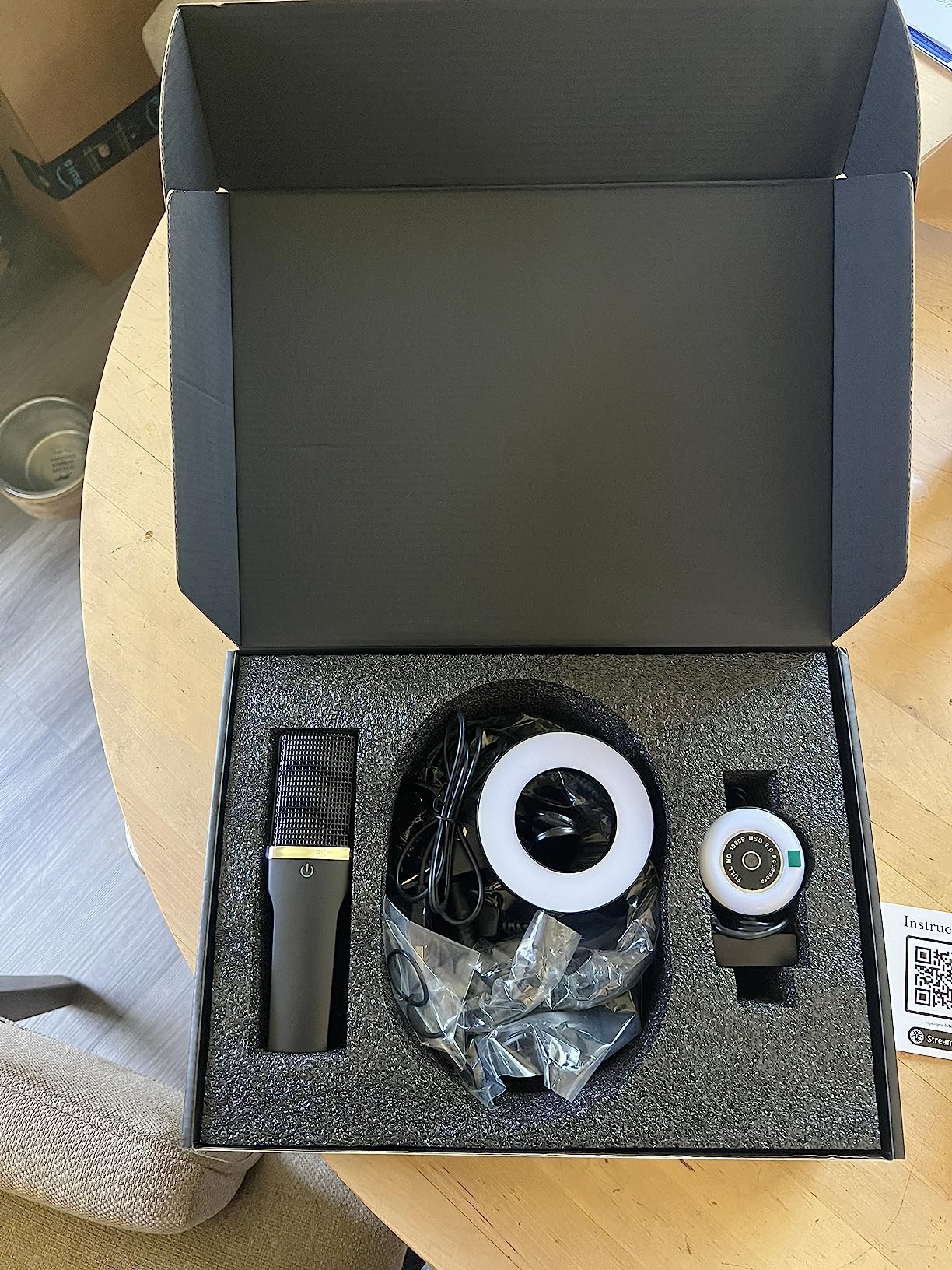 Webcam Streaming Kit with USB RGB Microphone & LED Light - 1080P 30FPS Streaming Camera Bundle for Twitch, YouTube, Podcasting, WFH - PC & Mac Compatible customer photo 2