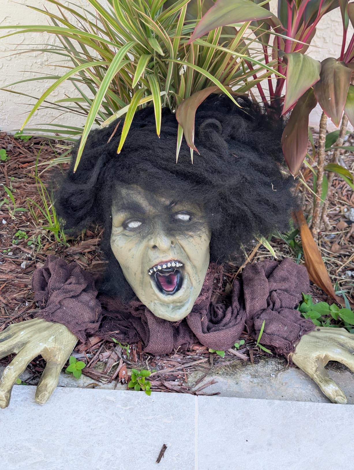PREXTEX Crawling Zombie Halloween Decoration - Zombies Coming Out of Ground Prop - Creepy Outdoor Zombie Yard Decorations for Haunted Houses, Graveyards, and Halloween Parties customer photo 2