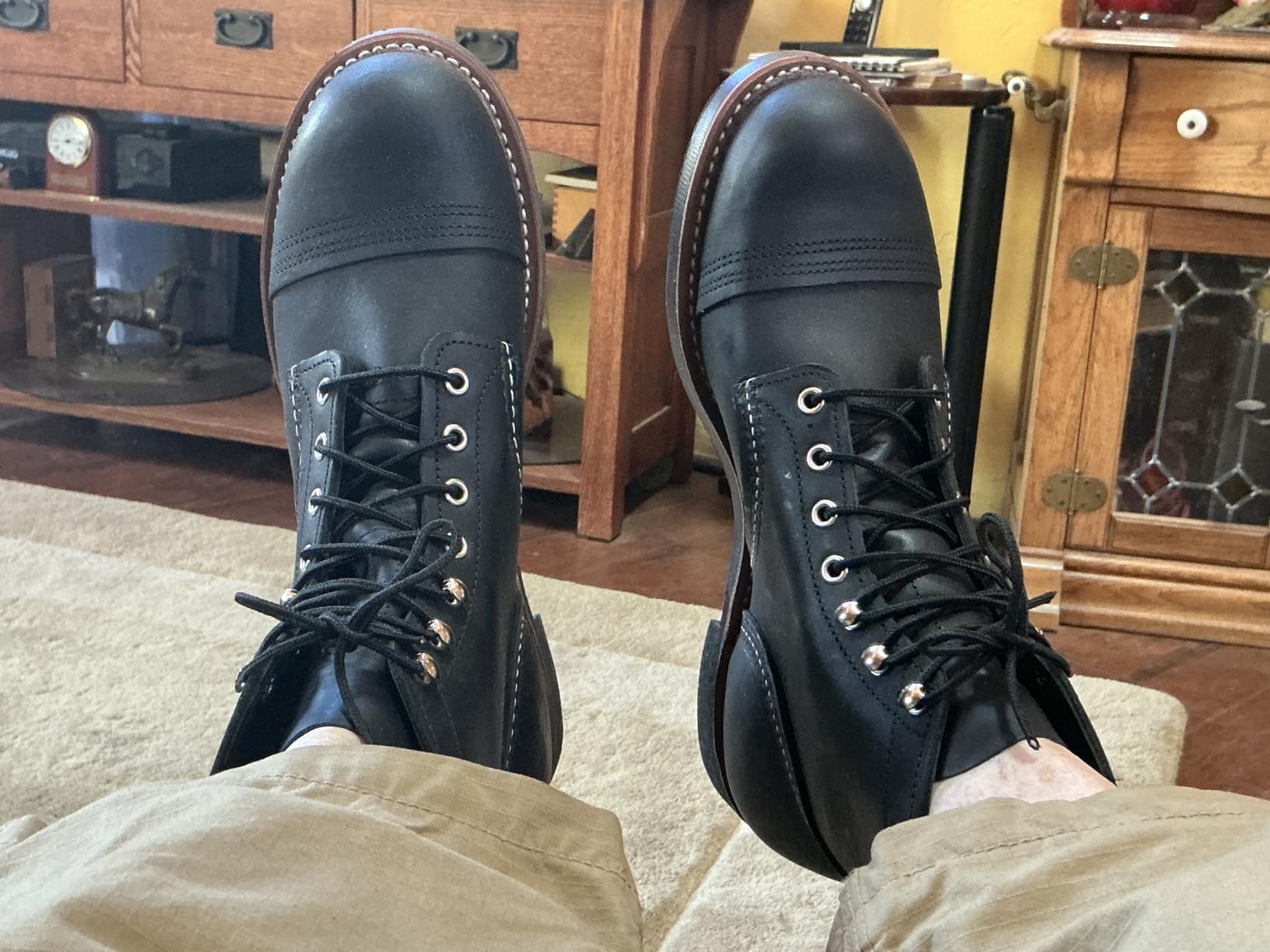 Red Wing Men's Iron Ranger Harness Leather Boots, Black Harness customer photo 1