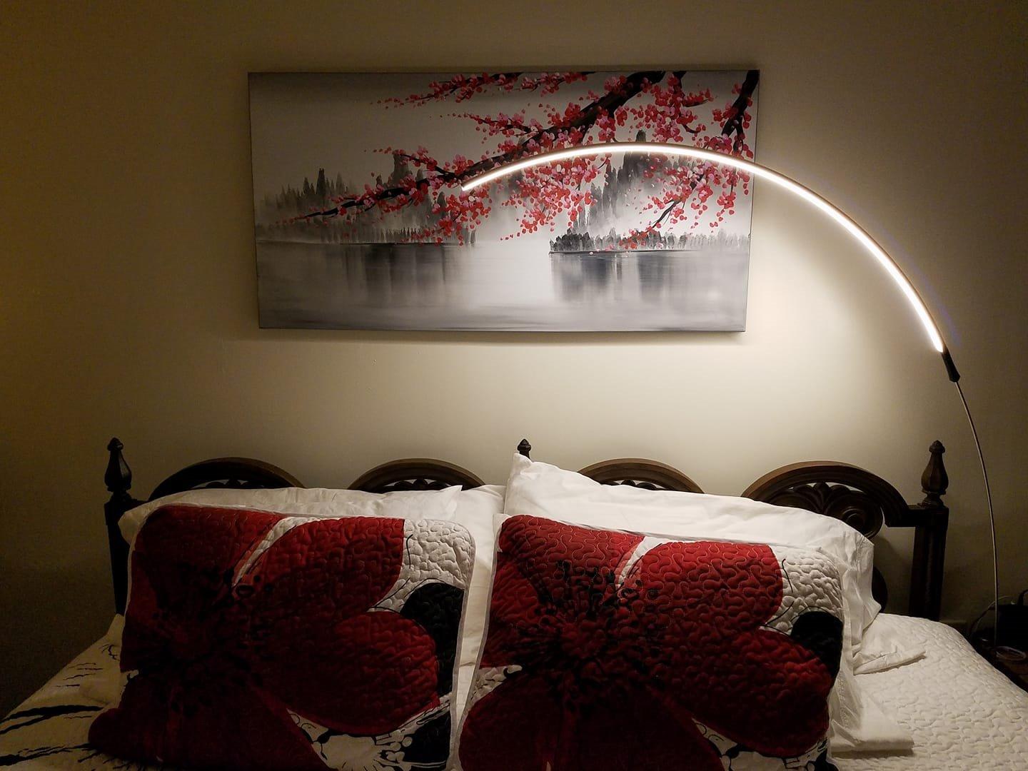 Large Traditional Chinese Painting Hand Painted Plum Blossom Canvas Wall Art Modern Black and White Landscape Oil Painting for Living Room 60 x 30 inch customer photo 1