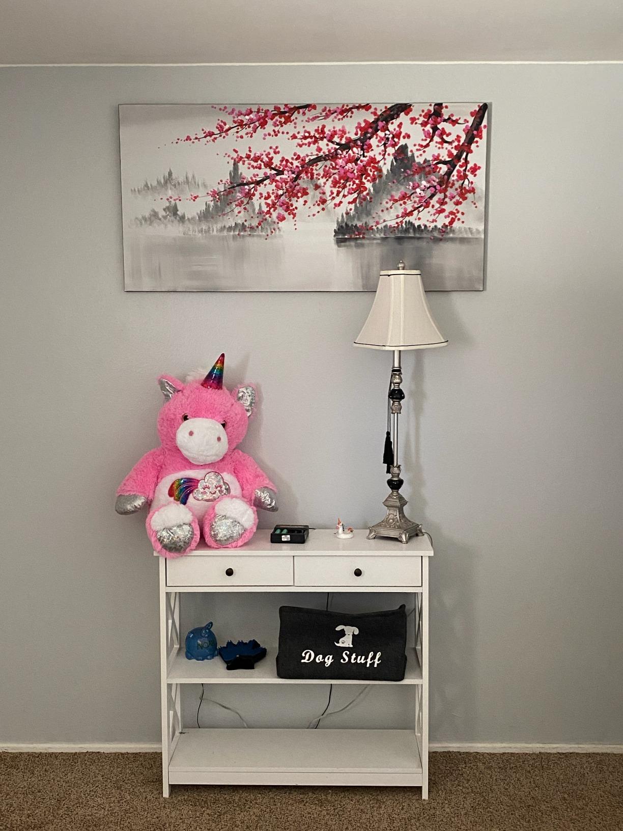 Large Traditional Chinese Painting Hand Painted Plum Blossom Canvas Wall Art Modern Black and White Landscape Oil Painting for Living Room 60 x 30 inch customer photo 2