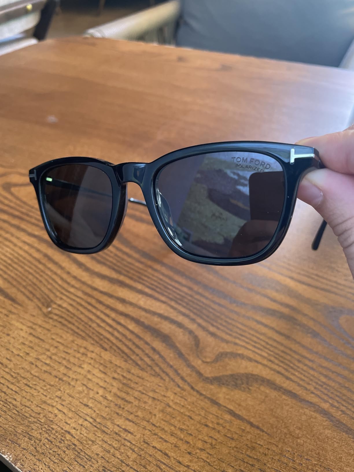 Tom Ford FT 0625 Arnaud- 02 01D Shiny Black/Smoke Polarized Sunglasses customer photo 2
