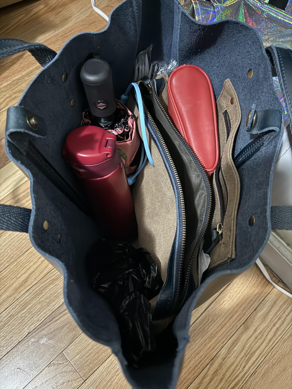 S-ZONE Genuine Leather Shoulder Tote Bag for Women Large Handbag Work Purse customer photo 1