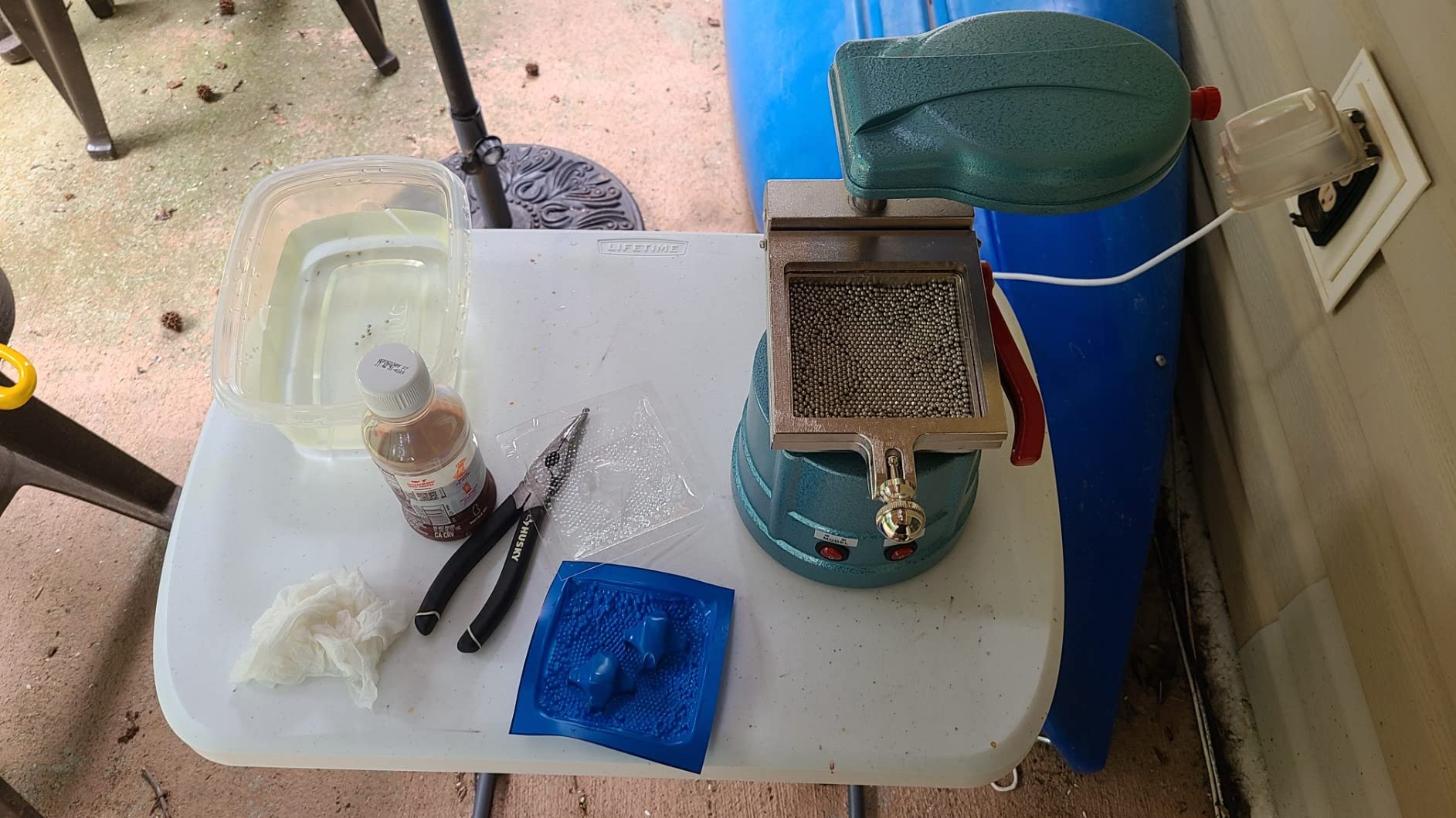 Vacuum Forming Machine Power Former Heat Molding Tool w/Steel Balls Lab Equipment customer photo 1