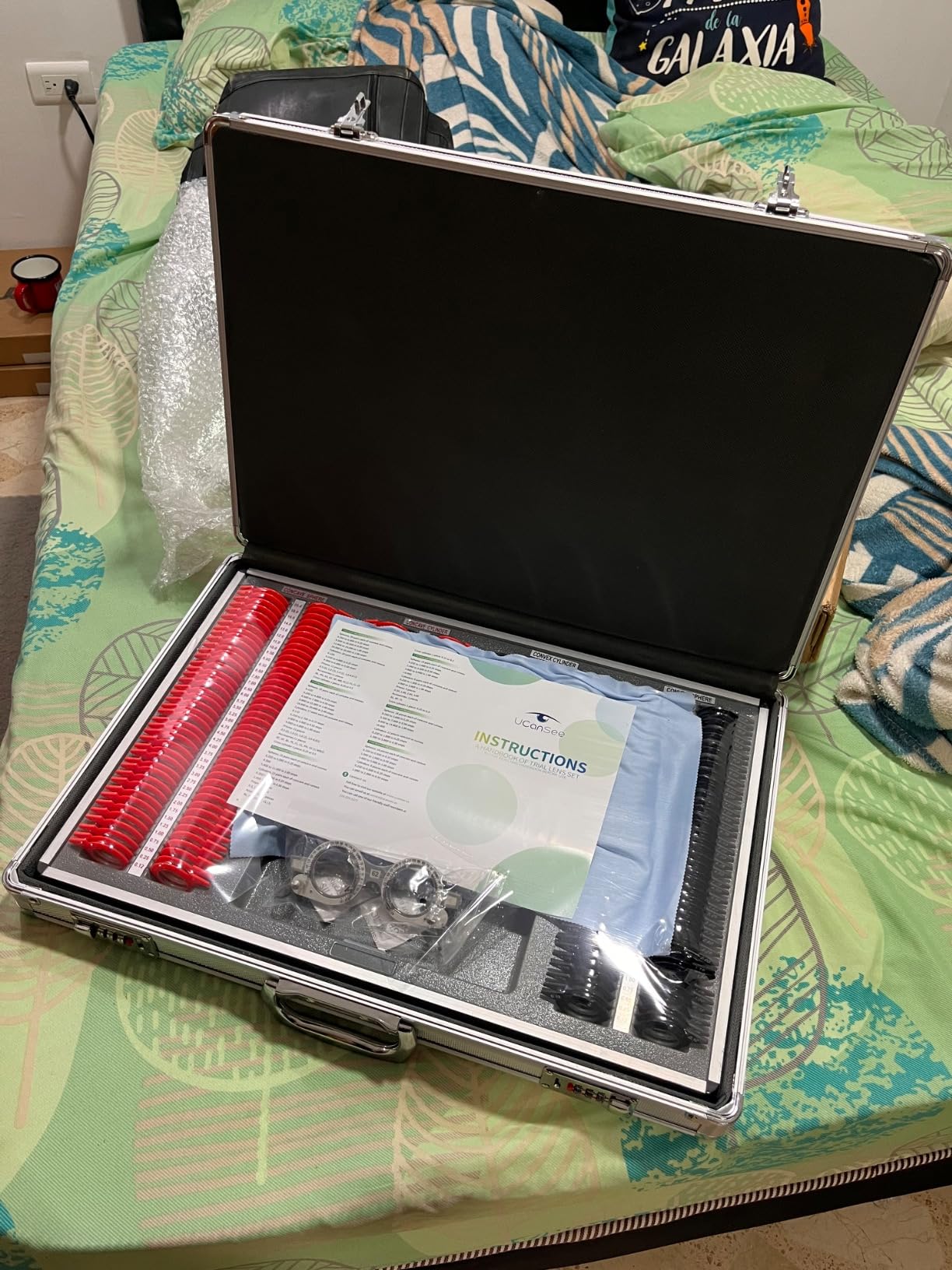 266 pcs Optical Trial Lens Set Plastic Rim Aluminium Case + Free Trial Frame customer photo 1