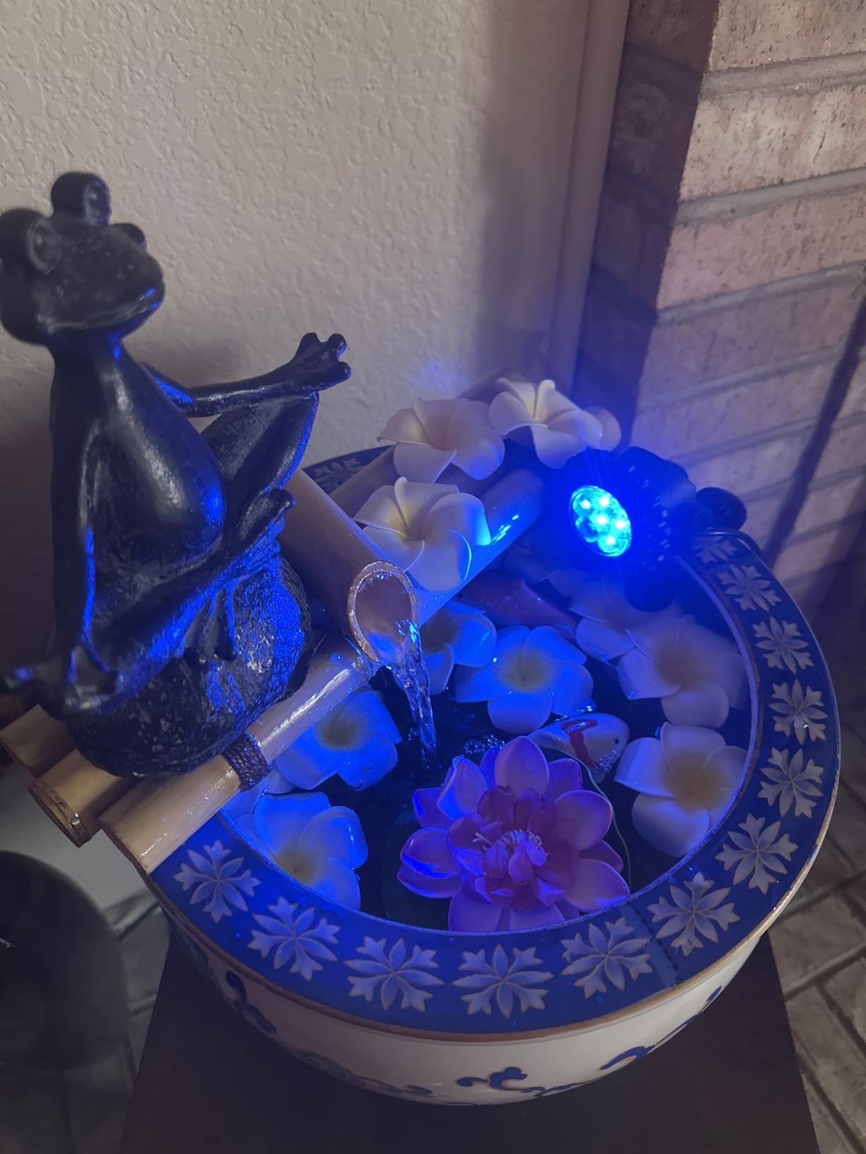 Bamboo Water Fountain Medium 12 Inch Three Arm Style without Pump, Indoor or Outdoor Zen Garden Decor Fountain customer photo 1