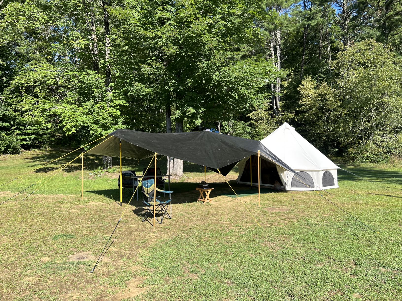 Avalon Canvas Bell Tent - Luxury All Season Tent for Camping & Glamping Made from Premium & Breathable 100% Cotton Canvas w/Stove Jack, Mesh customer photo 1