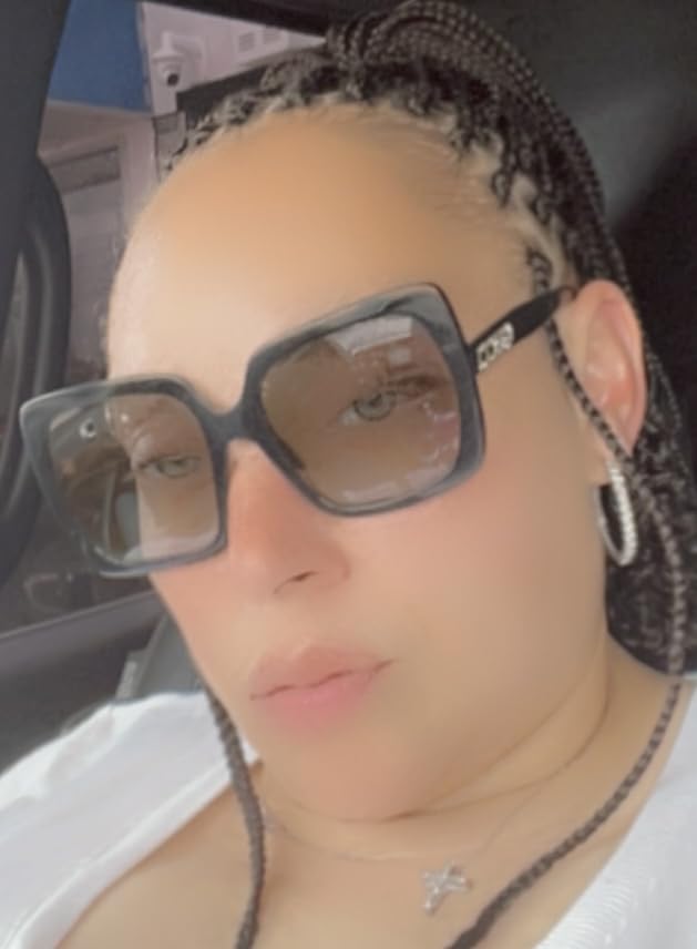 Gucci Women's GG0418S Sunglasses, Black-Black-Grey, 54 customer photo 1