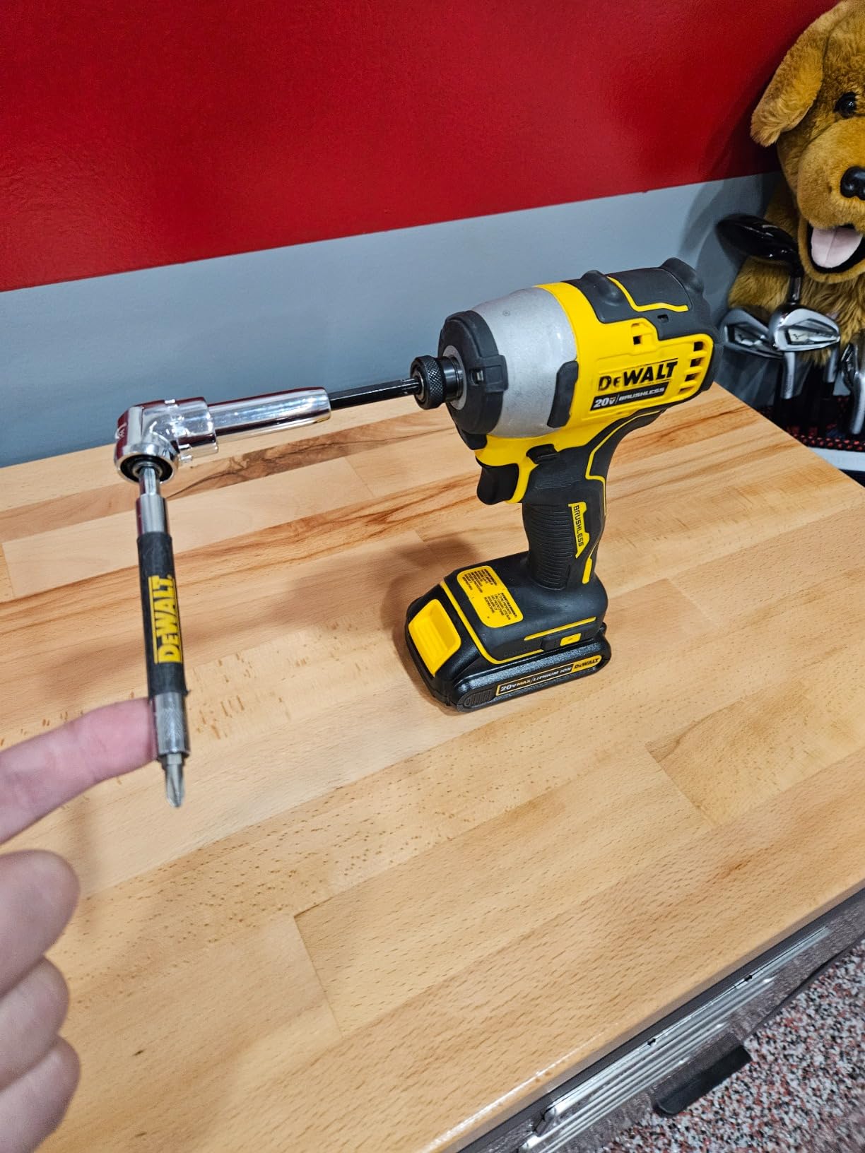 Seville Classics UltraHD Heavy Duty Rolling Cabinet Workbench Table w/Solid Wood Top, Workstation for Garage, Warehouse, Office, Workshop, 77