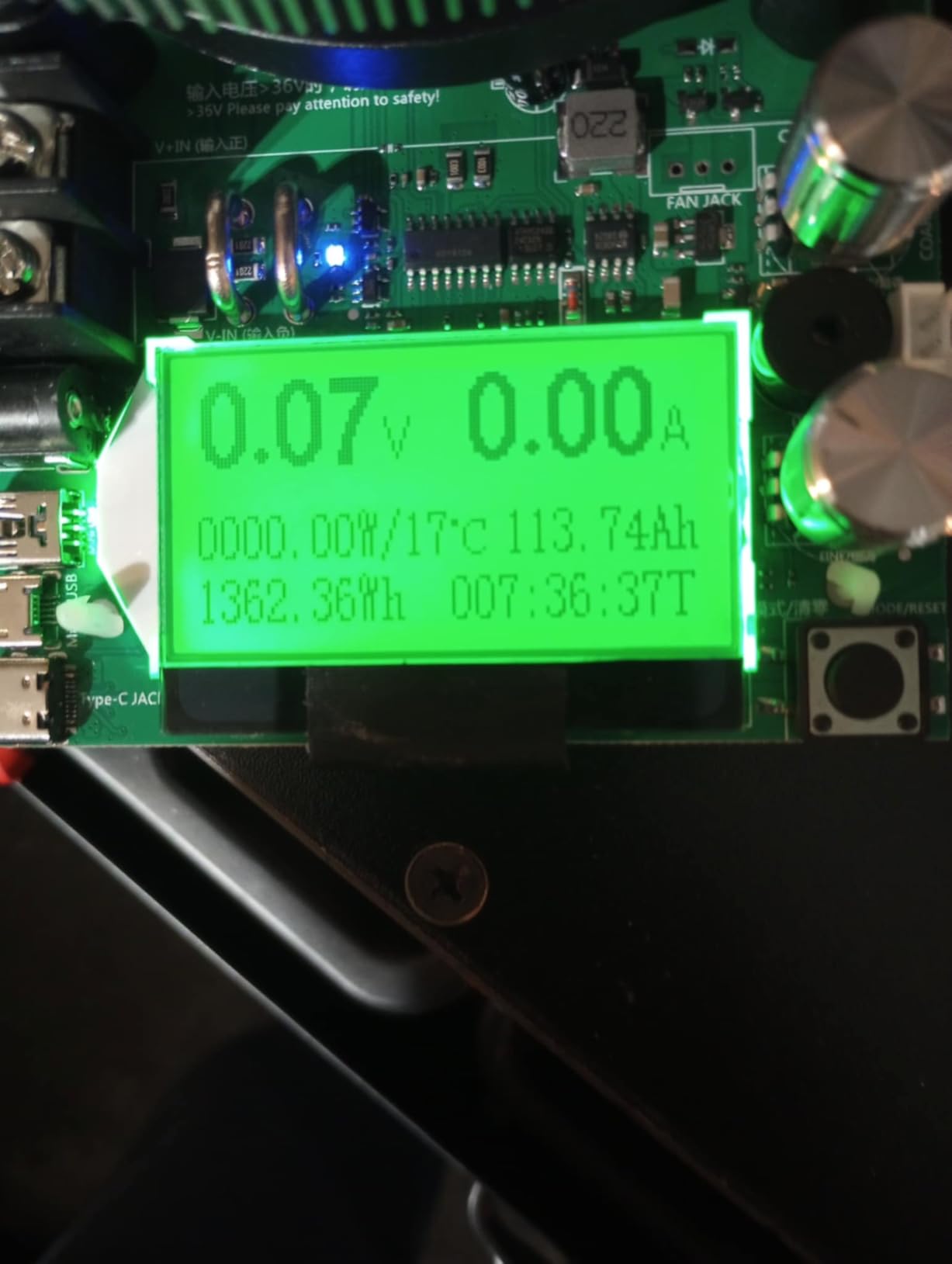 MakerHawk Electronic Load Tester - USB Load Tester 150W 200V 20A Resistor Adjustable Constant Current Battery Capacity Tester Module customer photo 1