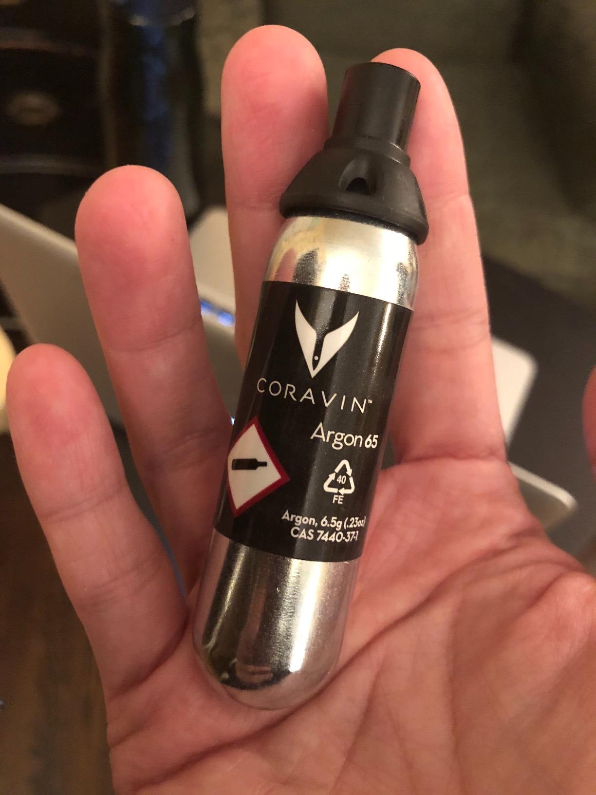 Coravin Limited Edition Preservation System and Wine Bottle Opener, Includes 4 Argon Capsules, Steel Blue customer photo 2