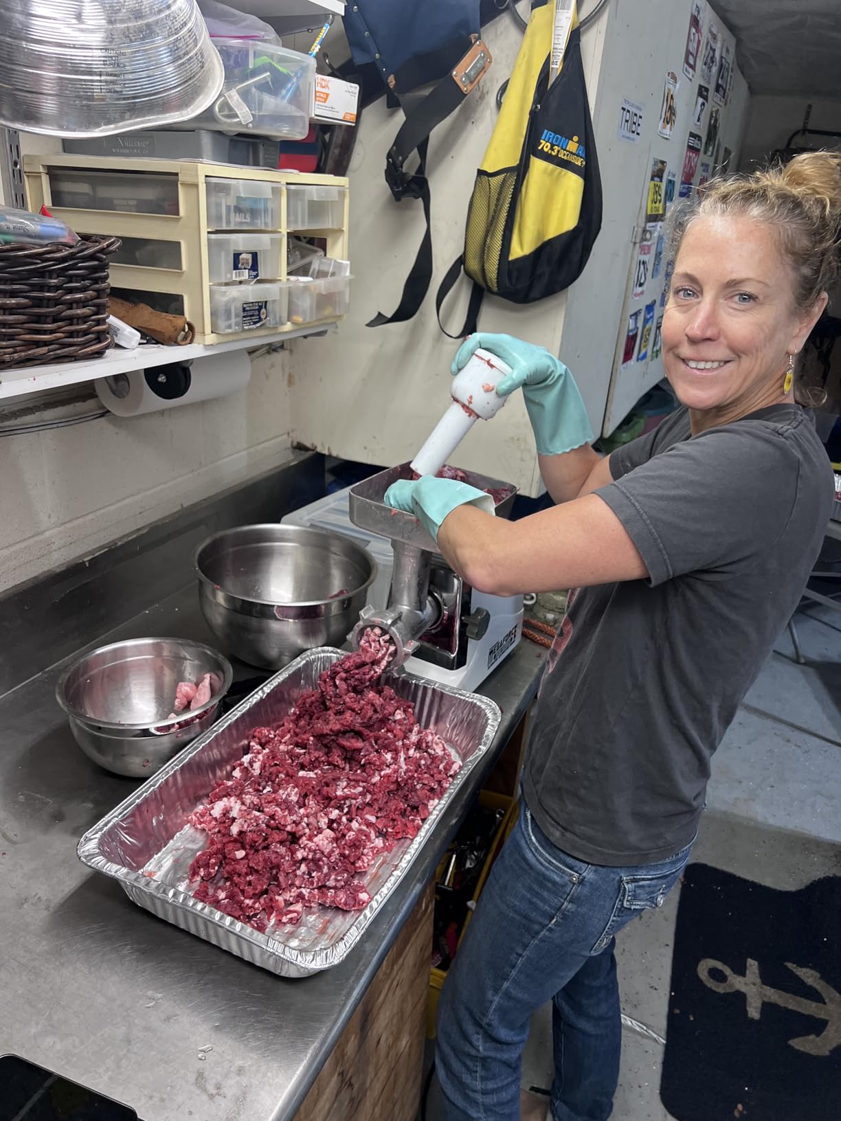 STX International Megaforce 3000 Series 6-in-1 Electric Meat Grinder | 3000W Max | Air Cooled | 3-Speed | Foot Pedal | 5 Grinding Die | Stainless Steel Blades | Sausage Stuffer | Kubbe Maker & More customer photo 1