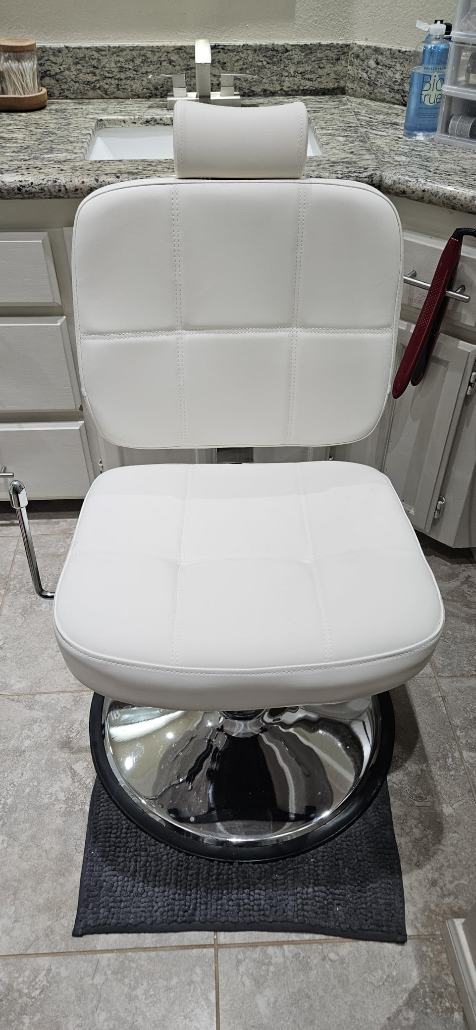 BarberPub Reclining Hydraulic Barber Chair Salon Beauty Spa Shampoo Equipment 2059 (Black) customer photo 2