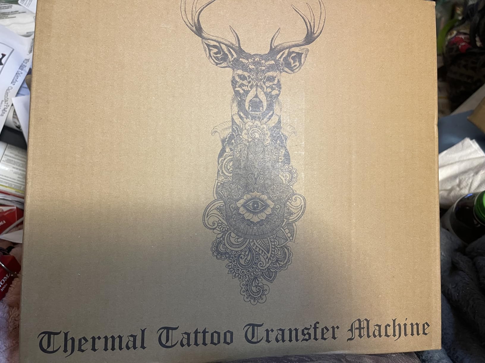 LifeBasis Tattoo Transfer Stencil Printer Tattoo Thermal Copier with 30PCS Stencil Transfer Paper Thermal Tattooing Printer Machine for Tattoo Artists & Beginners, Black customer photo 2