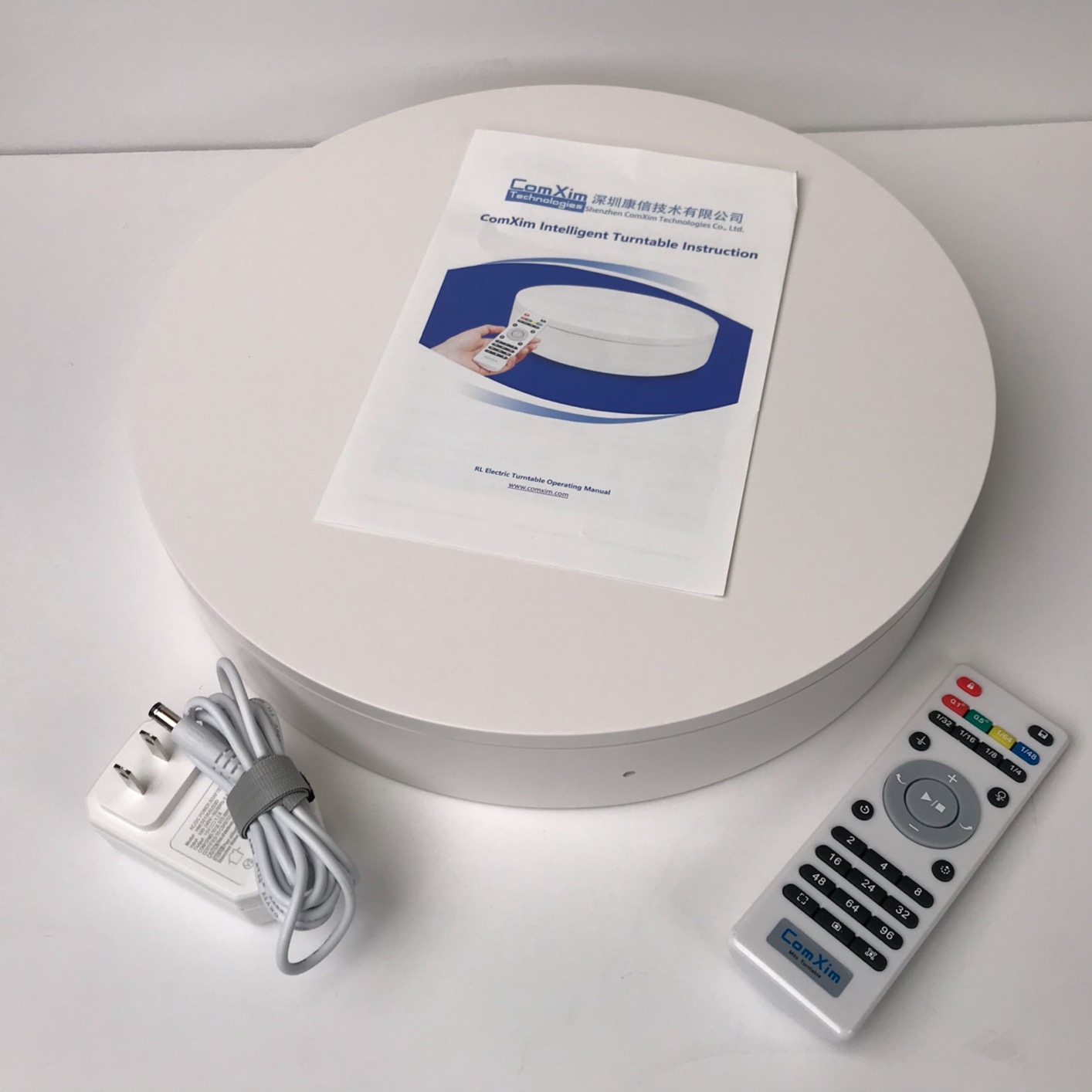 12.6In/32cm Rotating Platform, 350lbs Capacity Motorized Electric Turntable, Heavy Duty Motorized Rotating base, Large Motorized Rotating Display Stand, Photography Turntable with Remote customer photo 2