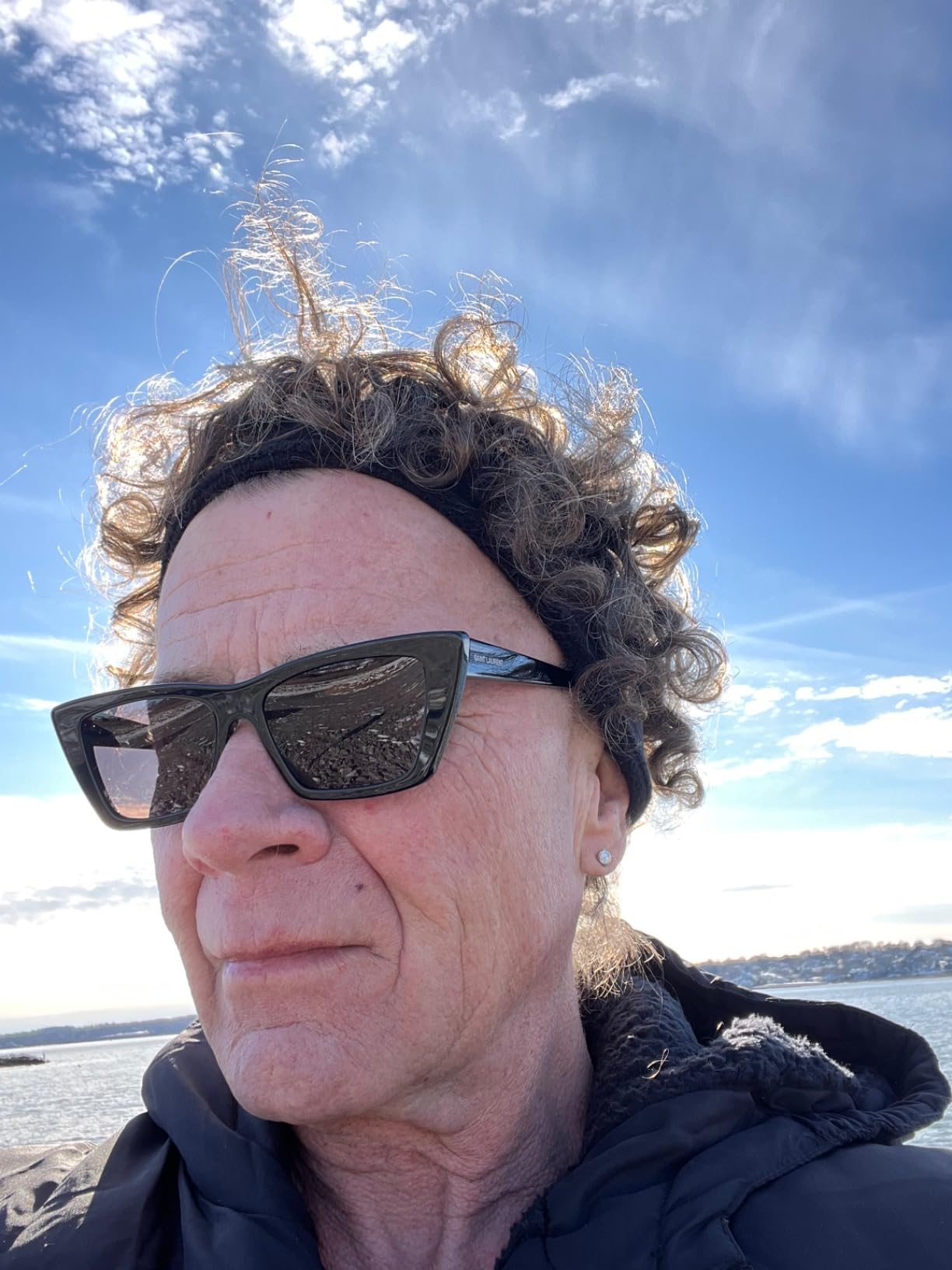 Saint Laurent Women's Narrow Cat Eye Sunglasses customer photo 1