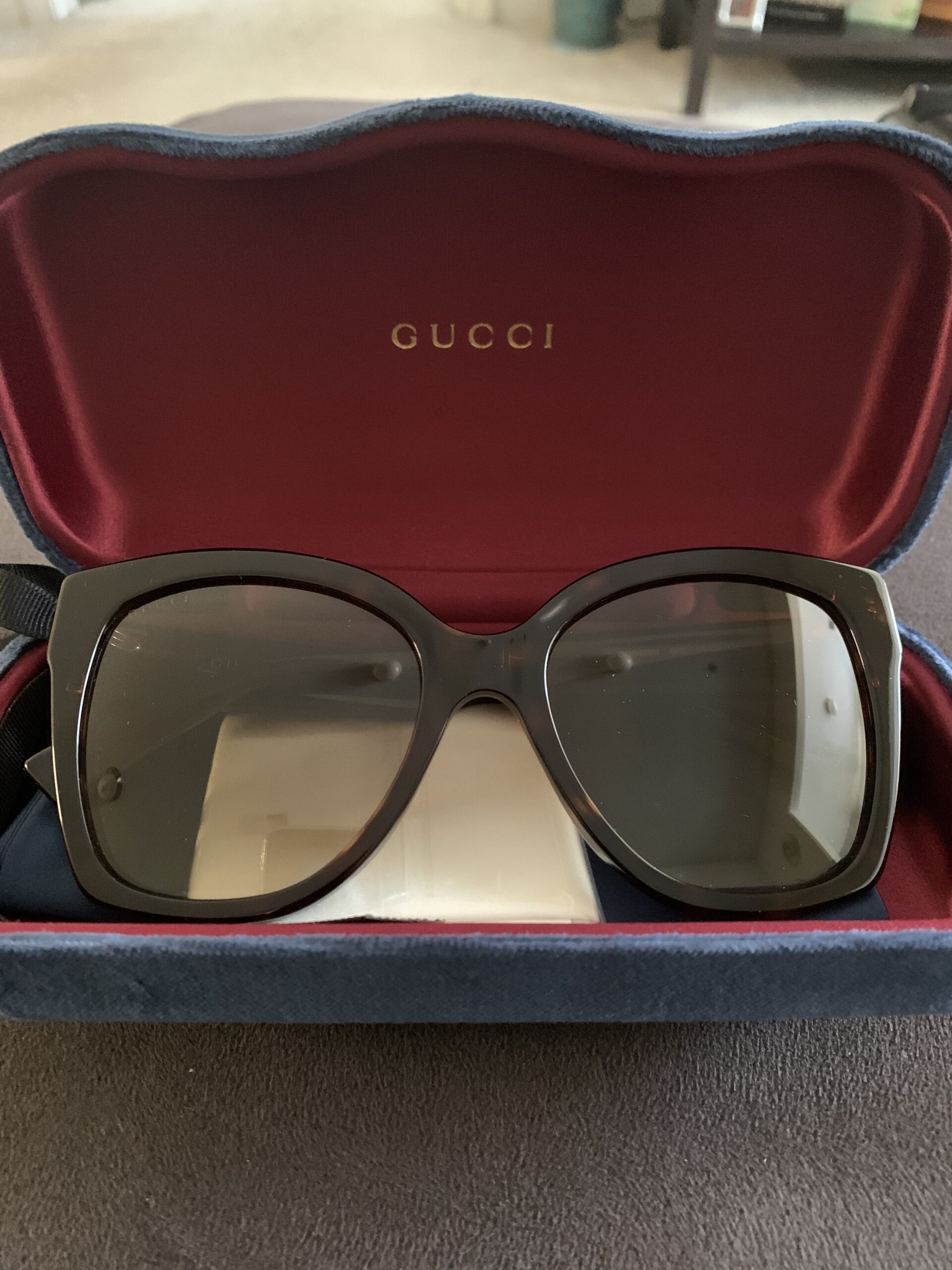 Gucci Brown Shaded Butterfly Ladies Sunglasses GG0459S 002 54 customer photo 2