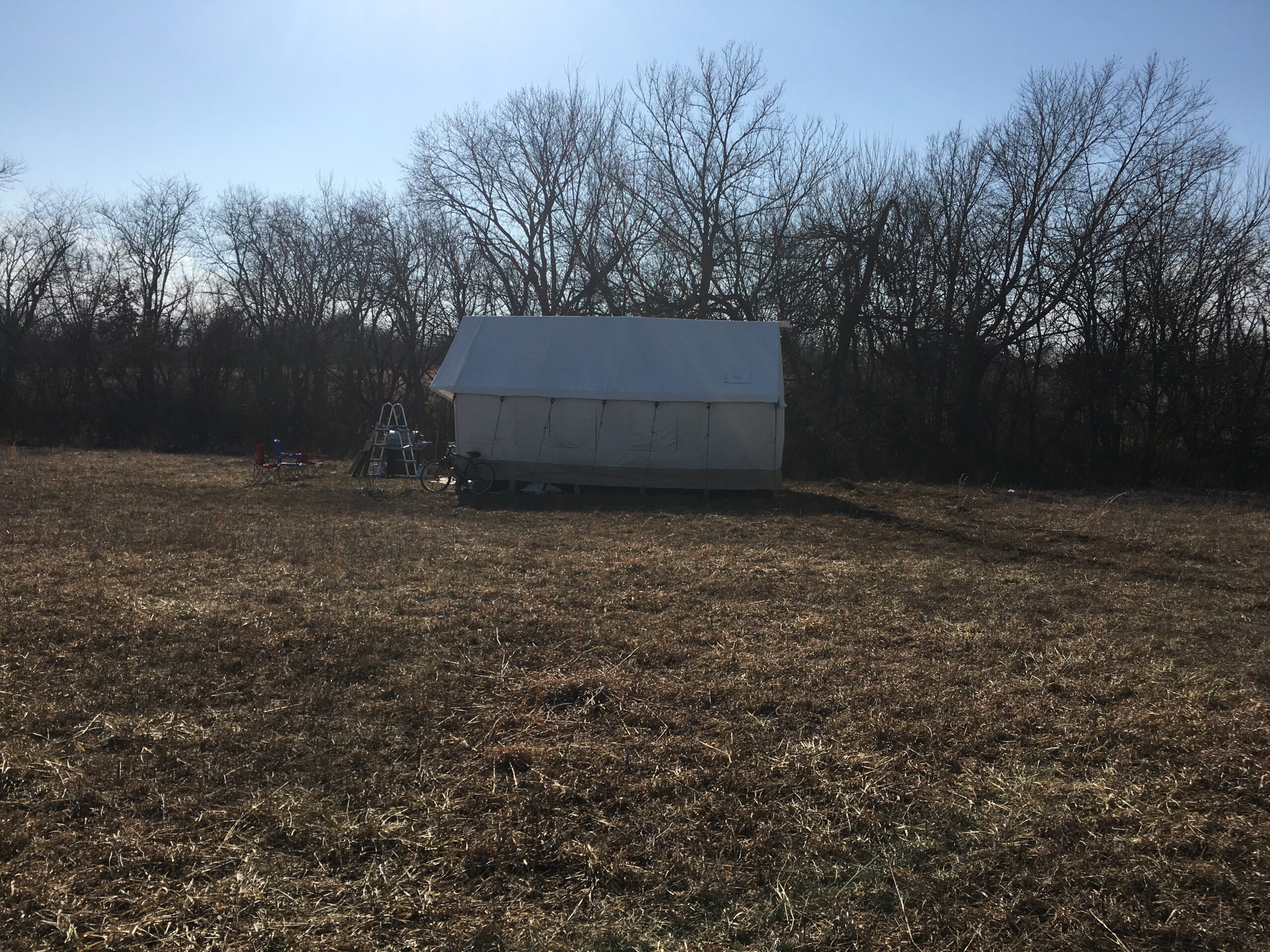 WHITEDUCK Alpha Canvas Wall Tent - Waterproof 4 Season Outdoor Camping & Hunting Tent w/Heavy Duty Aluminum Frame & PVC Floor customer photo 2