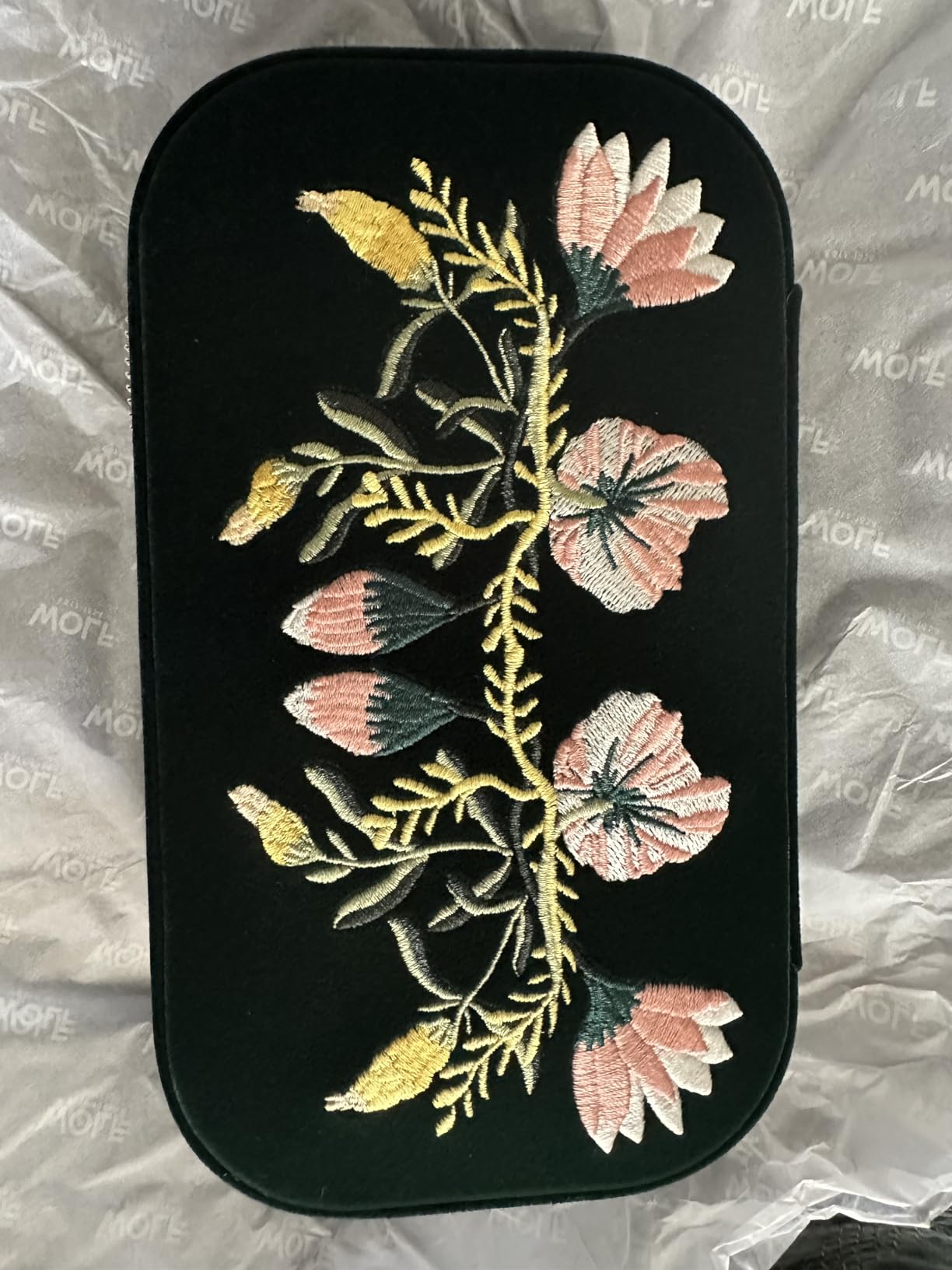 WOLF Zoe Travel Zip Case, Indigo - Three Ring Rolls, Medium Compartment with Cover, Two Small Compartments & Mirror - Anti-Tarnish LusterLoc Lining customer photo 1