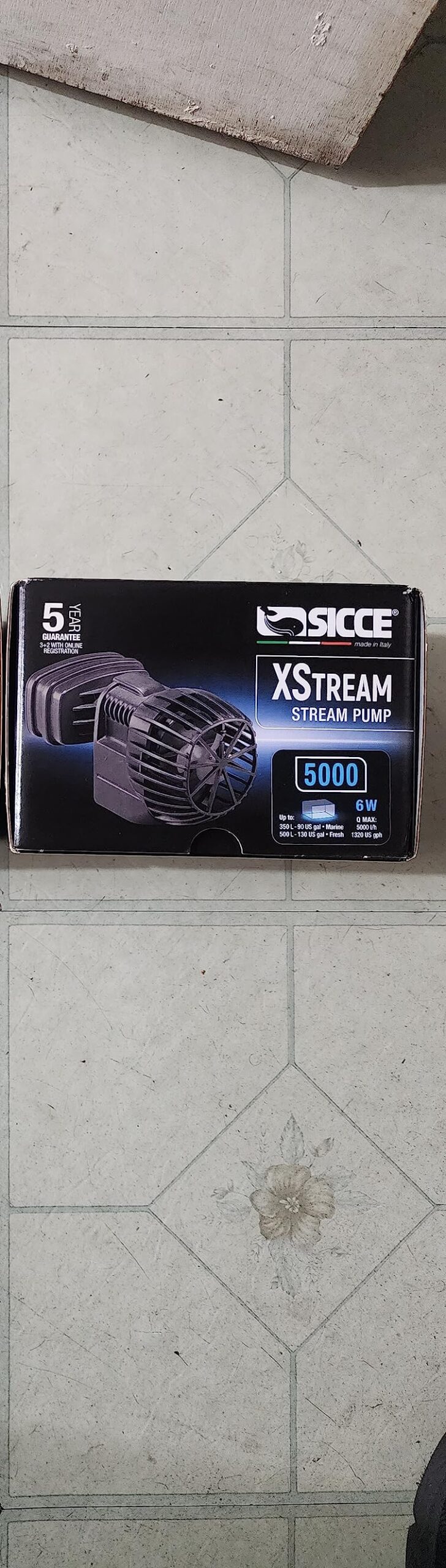 SICCE XSTREAM 6500 Wave Maker Flow Pump 1720 GPH | 360° Adjustable Quiet Submersible Magnetic Powerhead for Saltwater & Freshwater Tanks, Aquarium Water Circulation Pump up to 200 Gallons customer photo 2