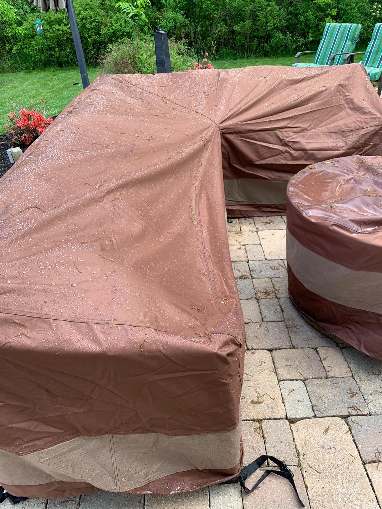 DUCKCOVERS Ultimate Waterproof 104 Inch Patio Left-Facing Sectional Lounge Set Cover customer photo 1