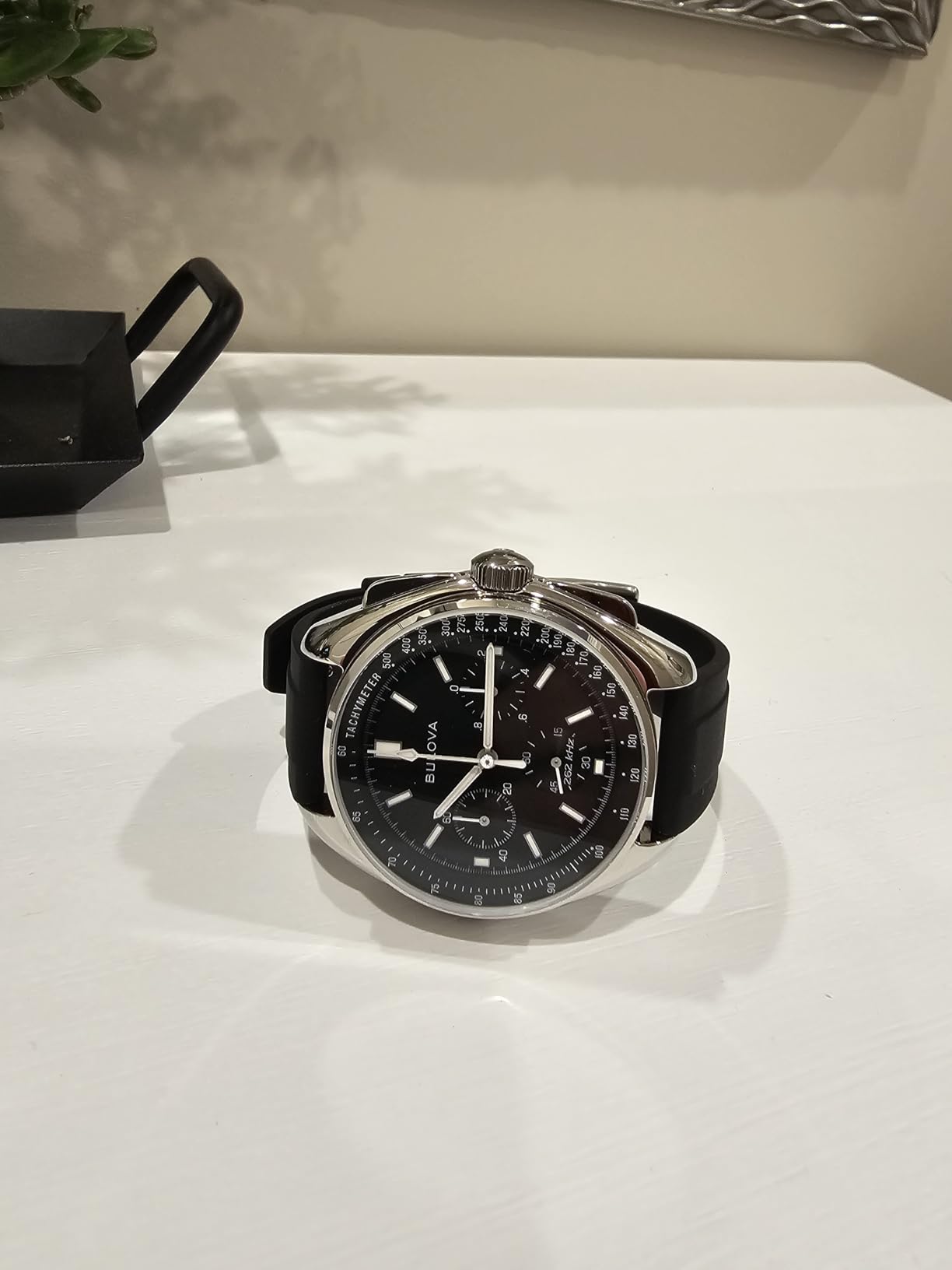 Bulova Men's Archive Series Lunar Pilot 6-Hand Chronograph High Performance Quartz Stainless Steel, Black NATO Strap and Sapphire Crystal Style: 96A225 customer photo 2