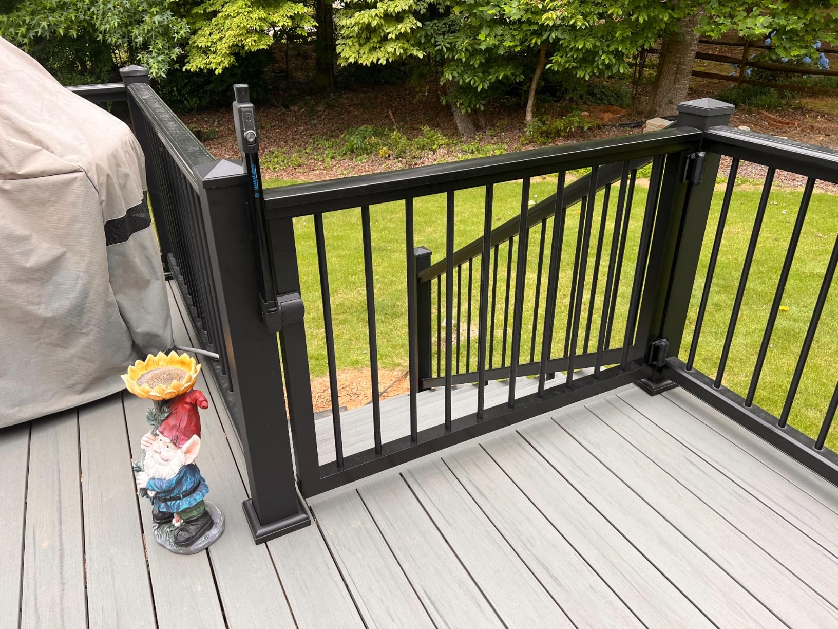 D&D Technologies TCA1S3BTS TruClose Regular Duty Self Closing Gate Hinge, for Metal Gates up to 66 Pounds, No Alignment Legs, for Square Gate Frame and Post Black, 2 Count Gate Hardware customer photo 2