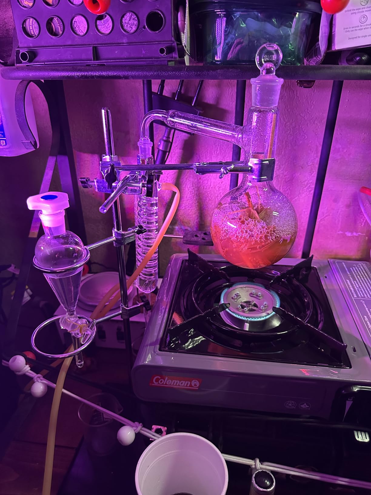 Labware Set 500ml Essential Oil Extraction Distillation Apparatus Water Distiller Purifier Glassware Kits Hydrosol, Home Distillation kit customer photo 1