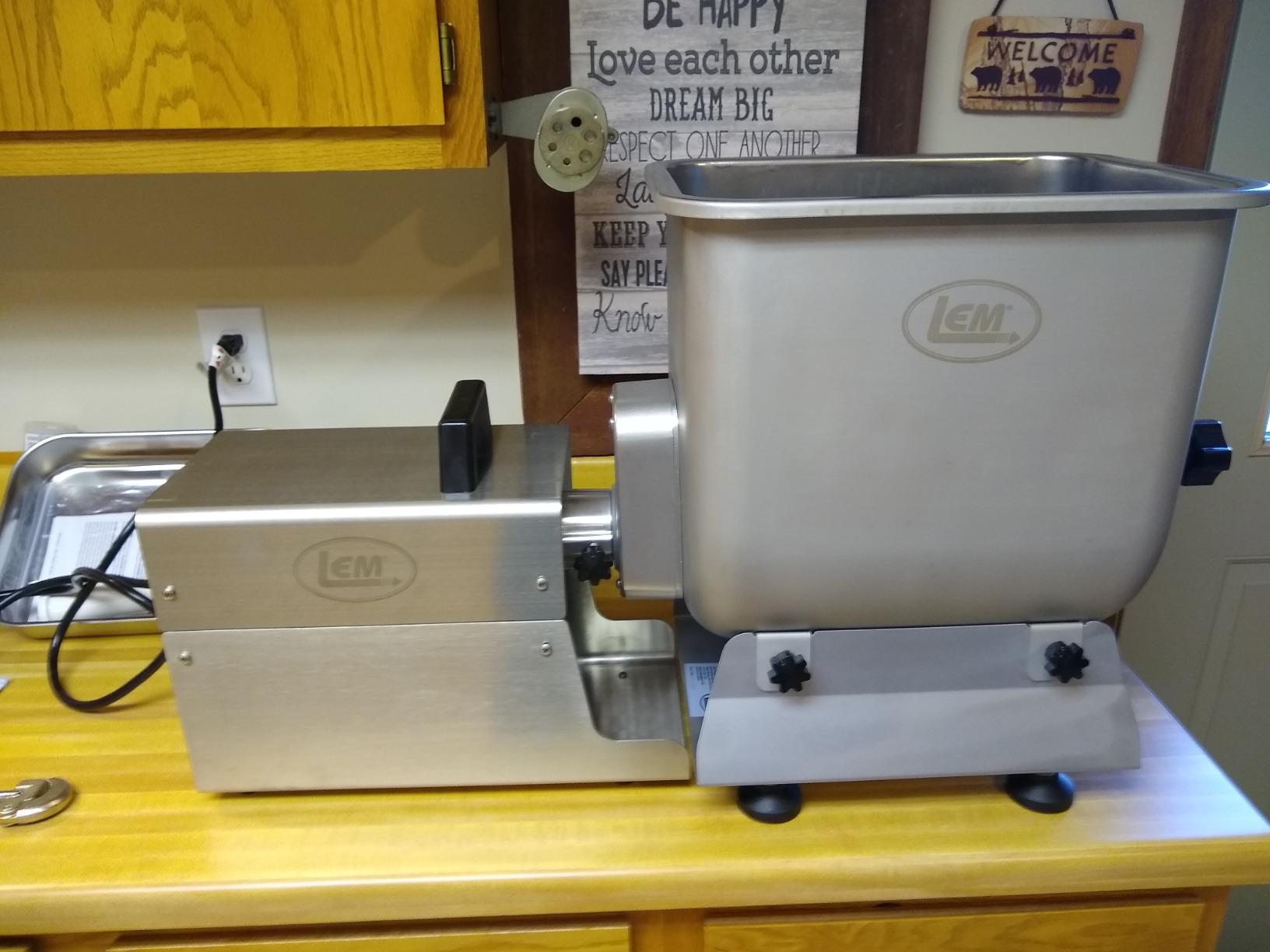LEM Products BigBite 50 Pound Capacity Fixed Position Meat Mixer, Stainless Steel customer photo 1